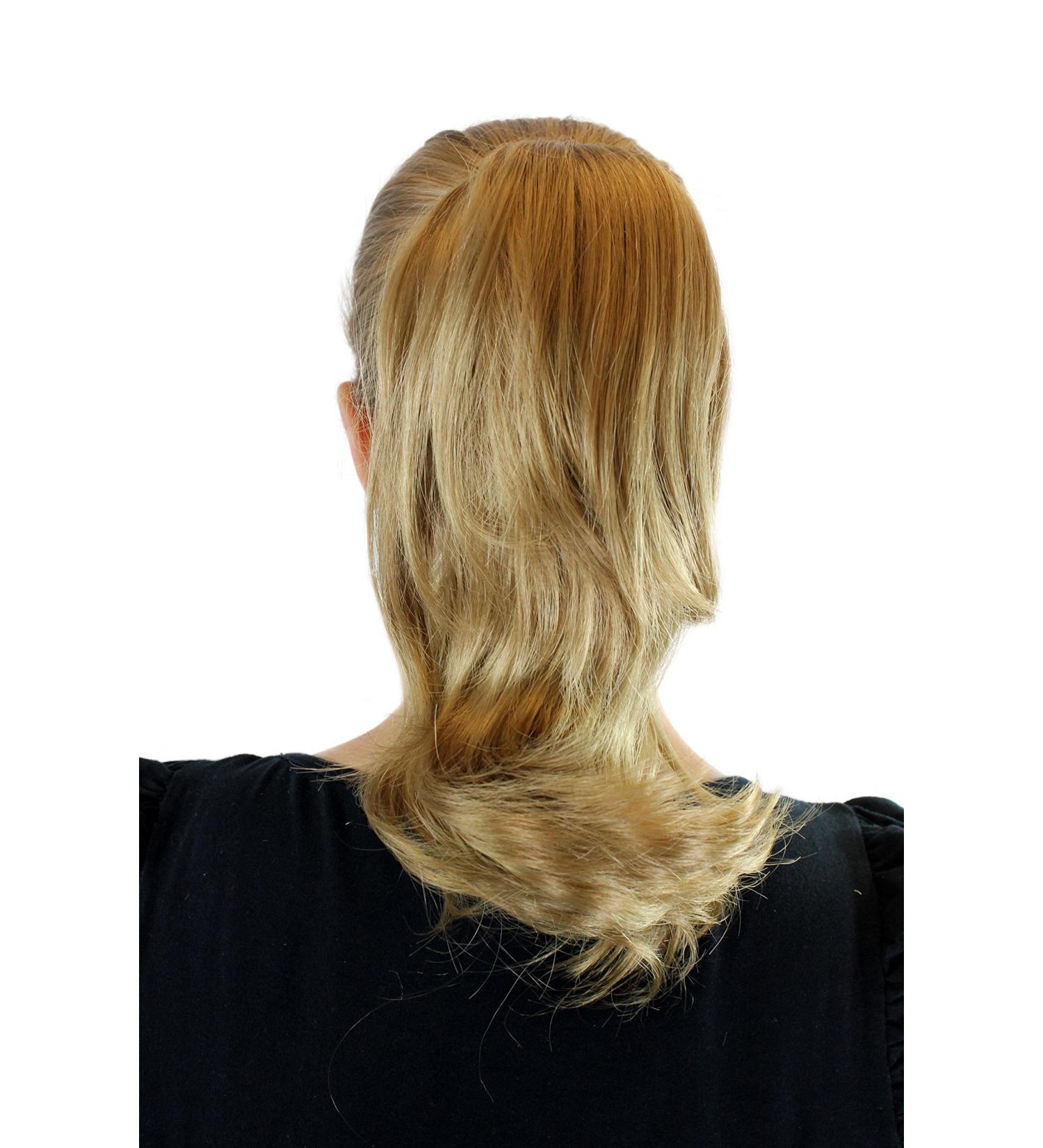 Buy Blonde Braided Hair Extension with Butterfly Clip - 25 cm Straight Curved Tips | CT-1157B-22T - International Shipping Available - Buy Online on GoSupps.com