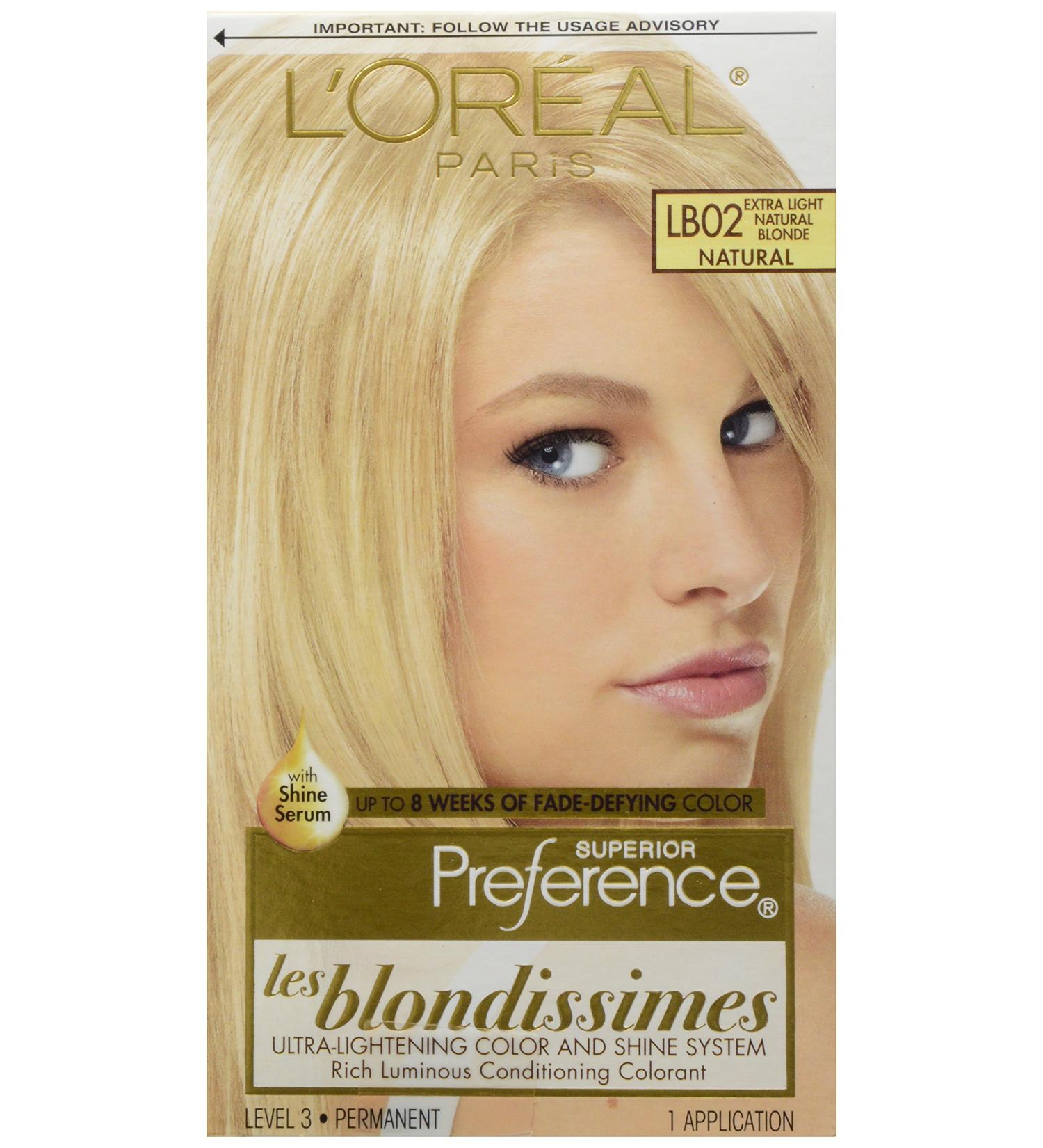 L'Oreal Superior Preference Les Blondissimes LB02 Extra Light Natural Blonde - Vibrant Hair Color for International Shipping - Buy Online on GoSupps.com