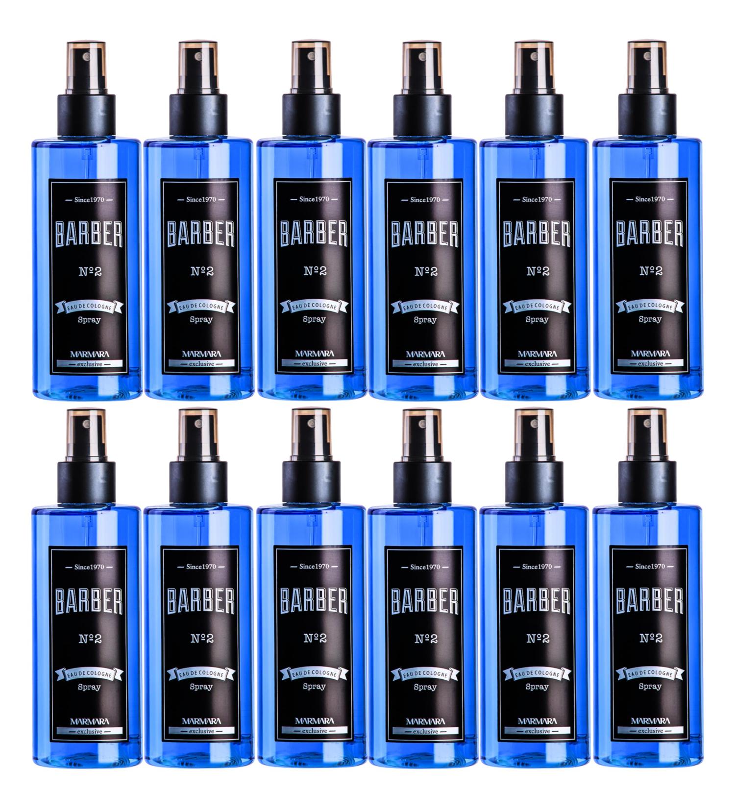 Marmara Barber Cologne - Best Choice of Barbers and Traditional Shaving Fans No:2 Series (250ml x 12 Bottles) - Buy Online on GoSupps.com