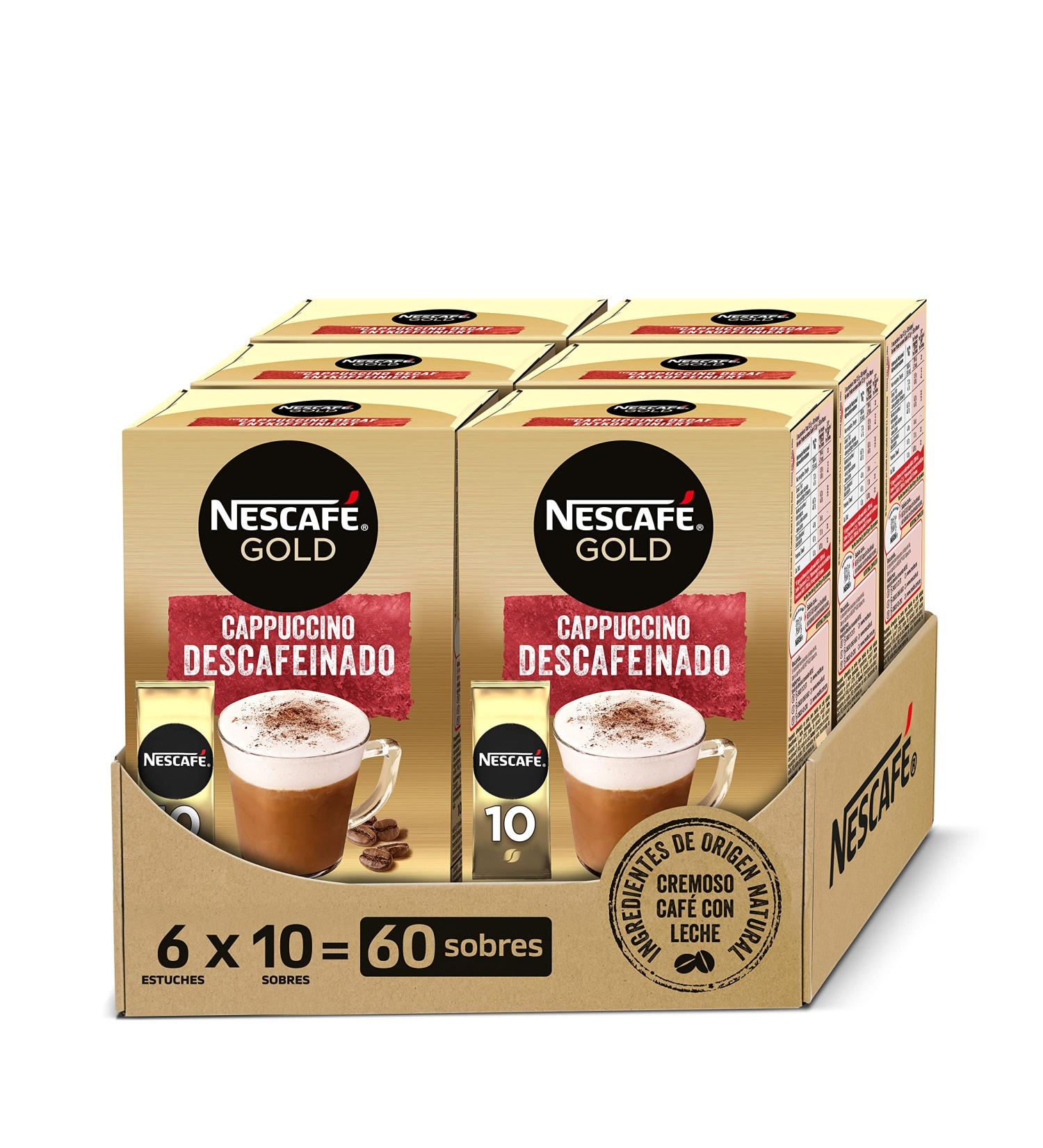 NESCAF Gold Typ Cappuccino Decaffeinated - Sticks (6 x 10 x 12.5g) - Buy Online on GoSupps.com