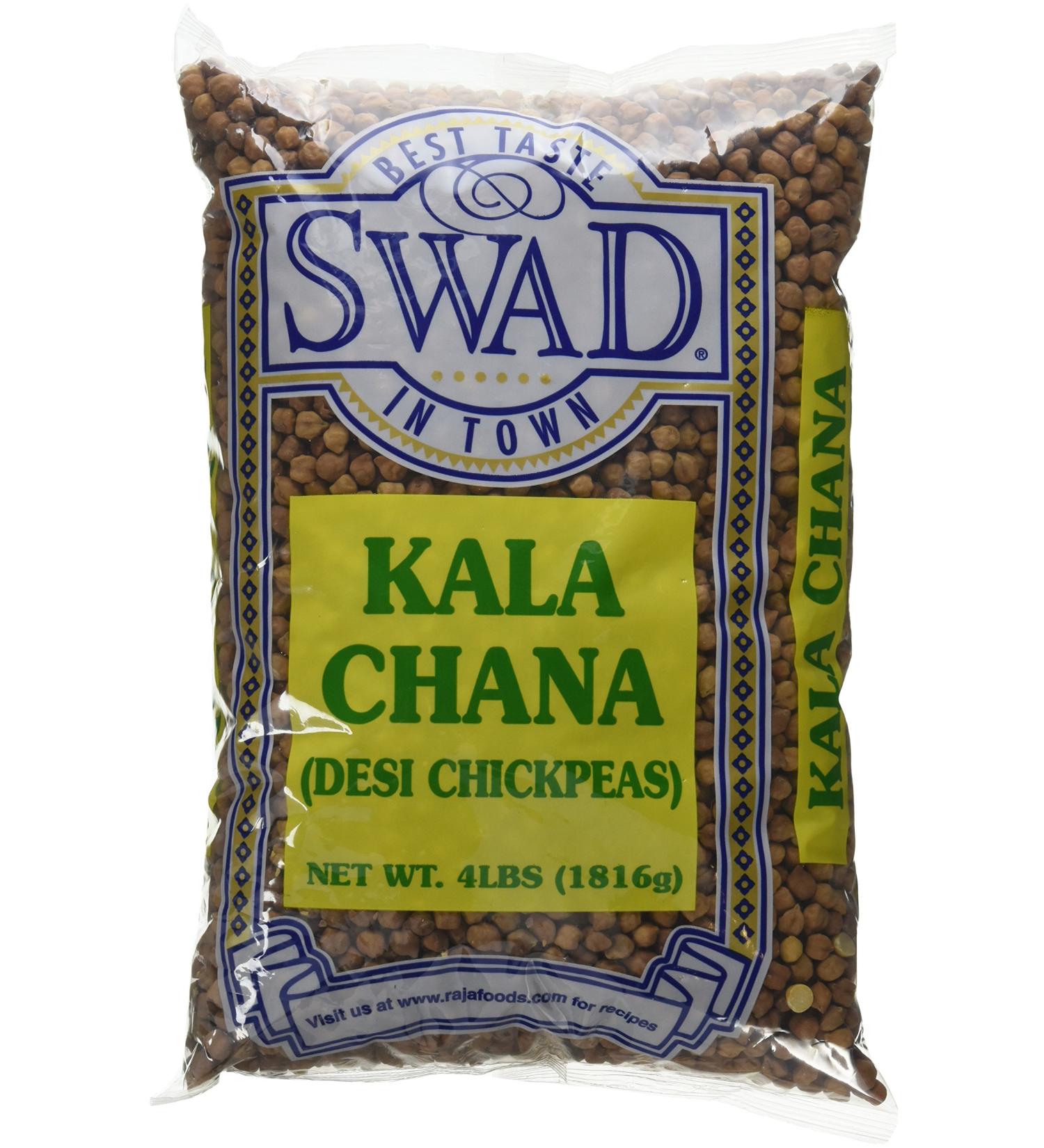 Great Bazaar Swad Kala Chana 4 Pound - Authentic Indian Black Chickpeas, 1 Pack - Buy Online on GoSupps.com