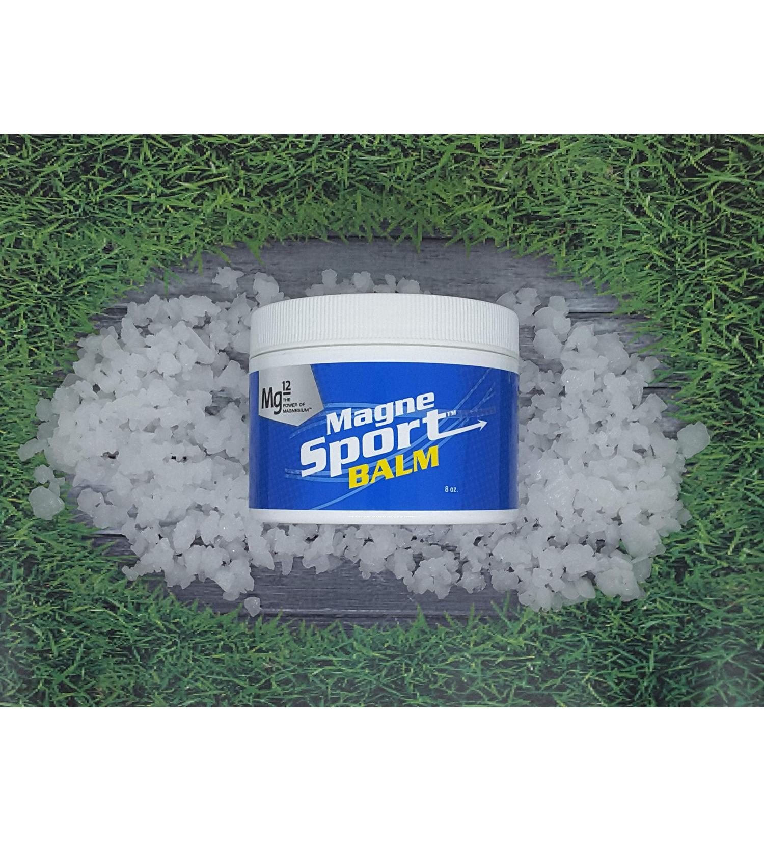 MagneSport Balm Mg12 8 oz - Natural Pain Relief Balm | Fast-Acting Formula - Buy Online on GoSupps.com