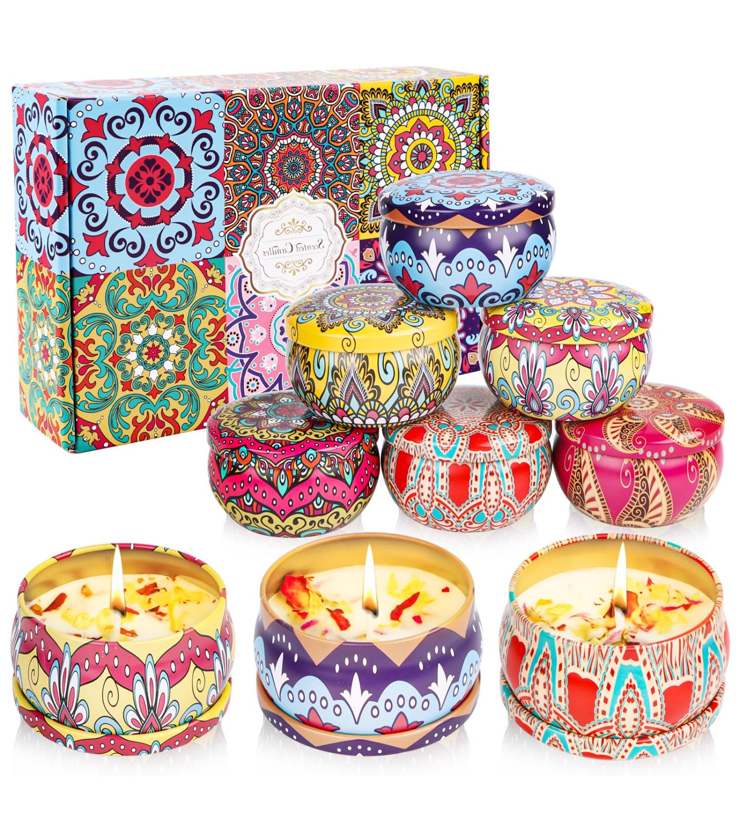 Fragrance Candle Gift Set for Women | 6 Natural Soy Wax Aromatherapy Candles - Perfect for Mother's Day Christmas Birthdays & Valentine's Day - Buy Online on GoSupps.com