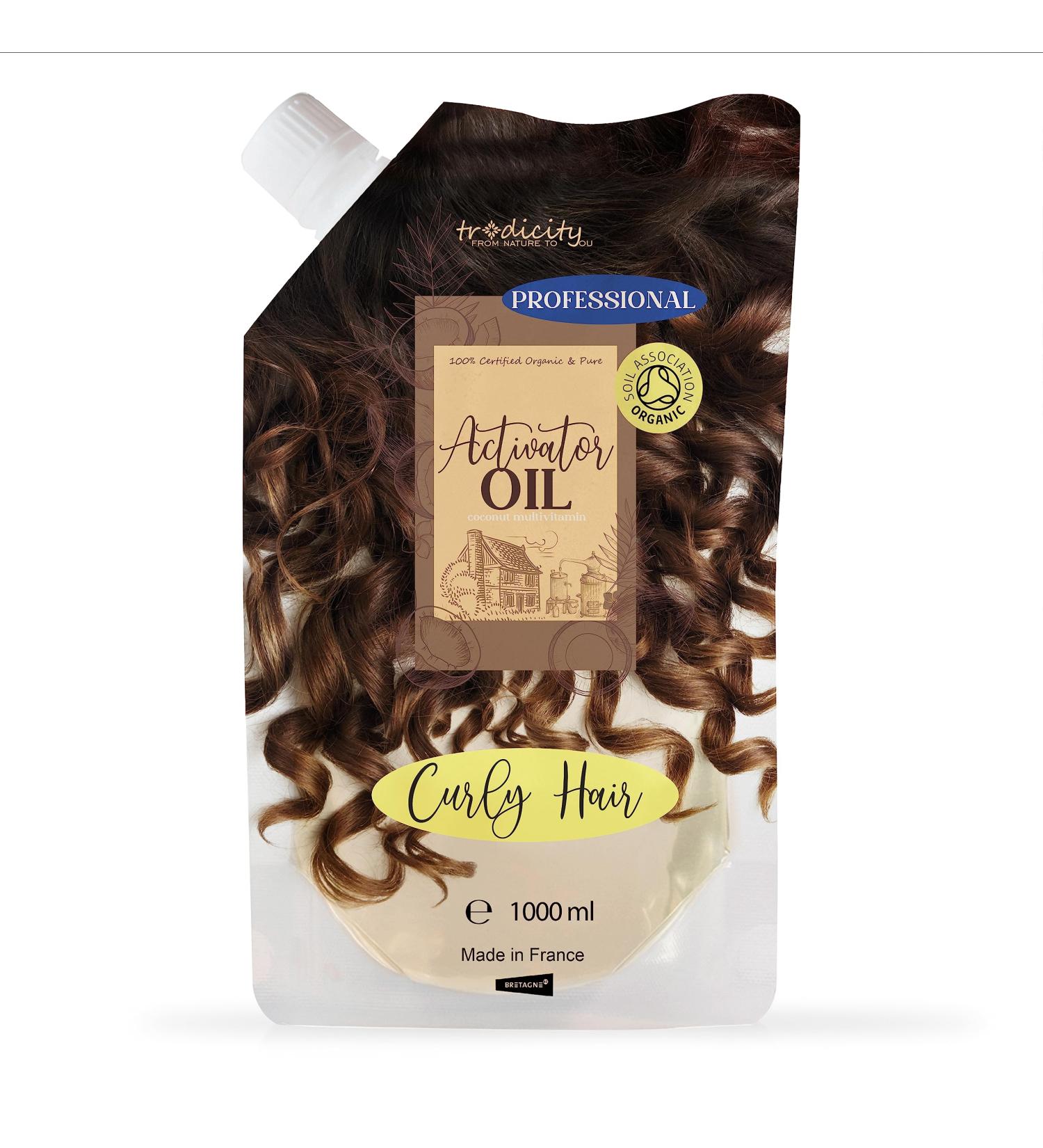 Curl Activator Hair Oil | Award-Winning Professional Care | Anti-Frizz Ultra-Moisturizing Formula | Detangler & Smoother for Curly/Wavy Hair Natural 1000ml - Buy Online on GoSupps.com