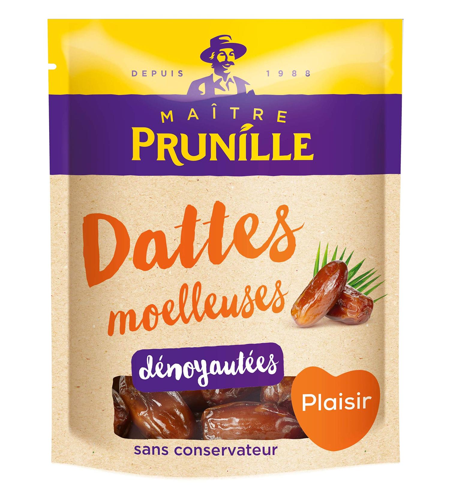 MA TRE PRUNILLE - Dattes Moelleuses - Fruits Secs Plaisir - Dattes D noyaut es Deglet Nour - Source De Magn sium Potassium Phosphore - Aide R guler Le Transit - Sans Conservateur - Sachet 500 g 500 g (Lot de 1) Dattes - Buy Online on GoSupps.com