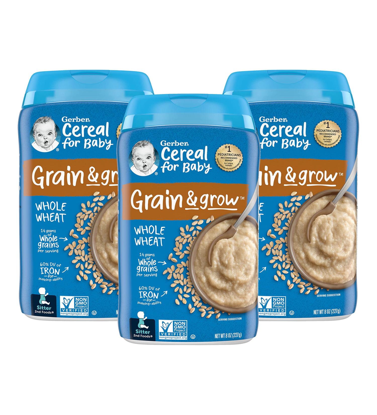 Gerber Whole Wheat Cereal 8 oz - Nutritious Baby Breakfast Option - Buy Online on GoSupps.com