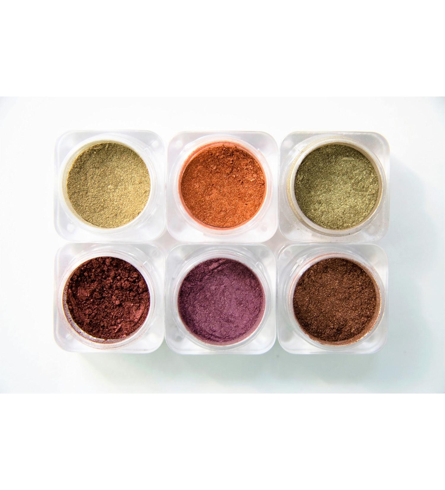 Naked Cosmetics Mica Powder Pigment for Makeup - Lip Gloss Pigment Powder for Lipstick - Pigment Powder for Nails - Loose Mica Pigment Powder for Face & Body Urban Rustic Collection of 6