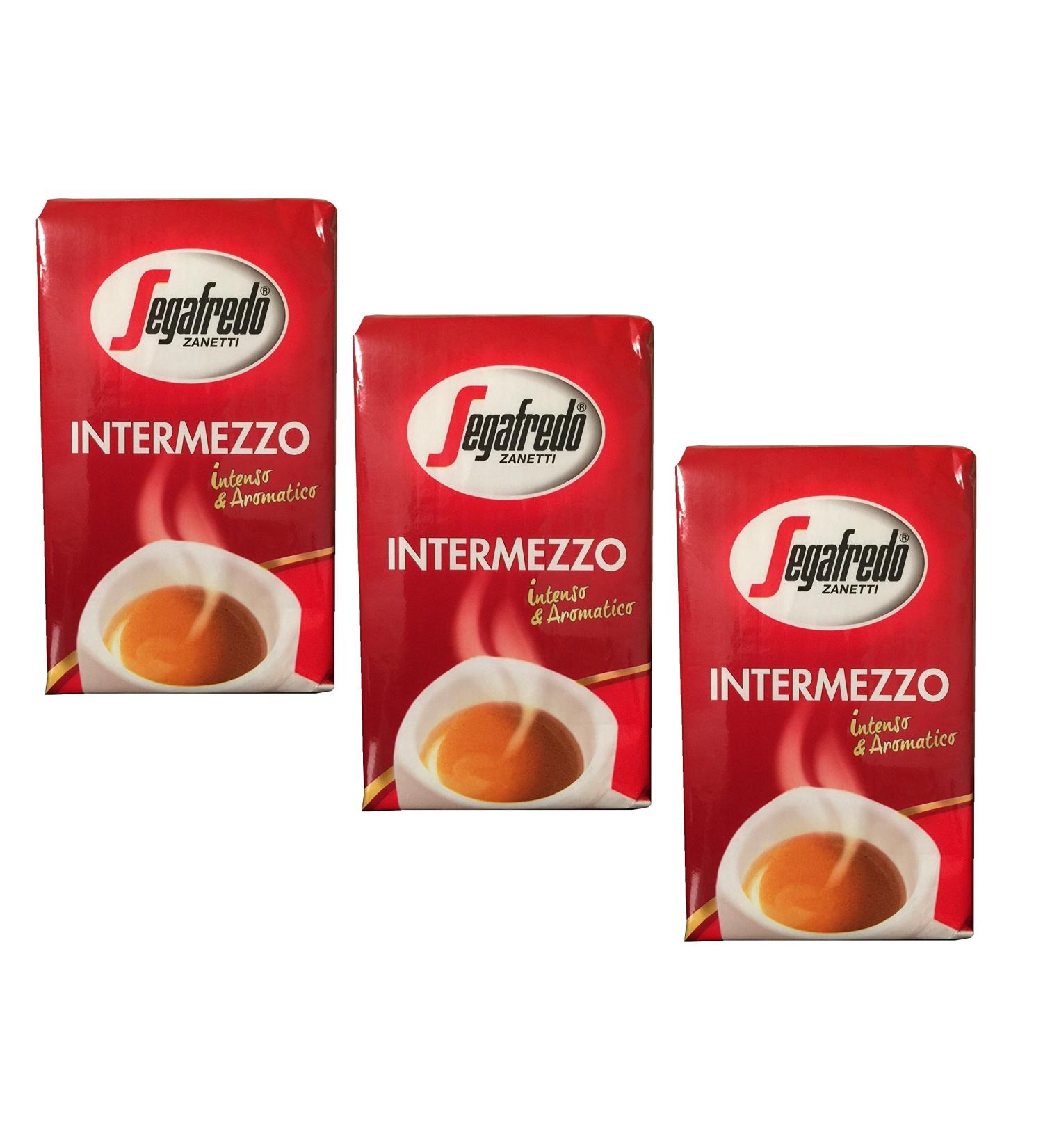 Intermezzo Segafredo Ground Coffee 3 packs of 250 g - Buy Online on GoSupps.com