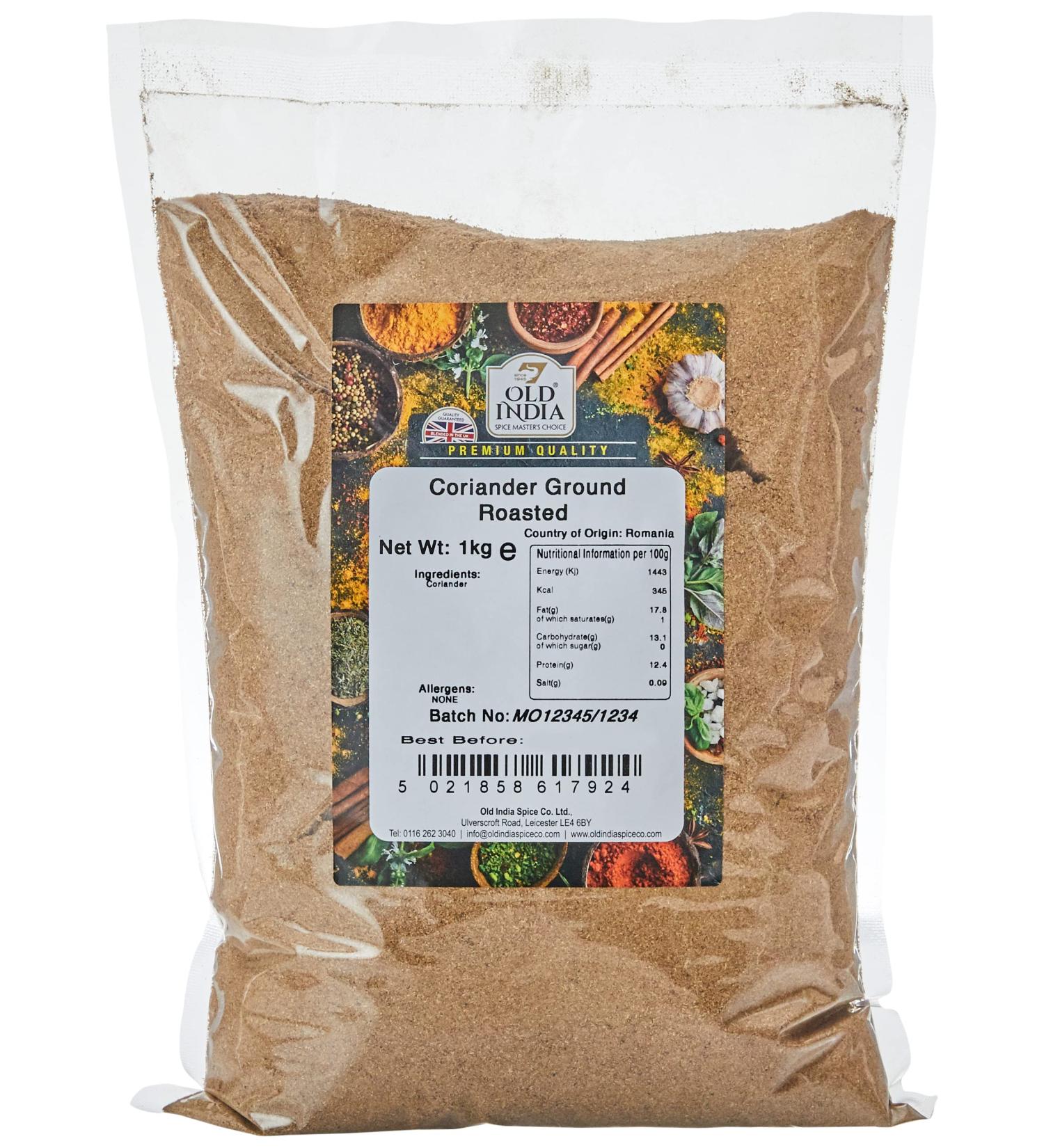 Old India Coriander Ground Roasted 1kg - Premium Quality Spice for Savory Dishes - Buy Online on GoSupps.com