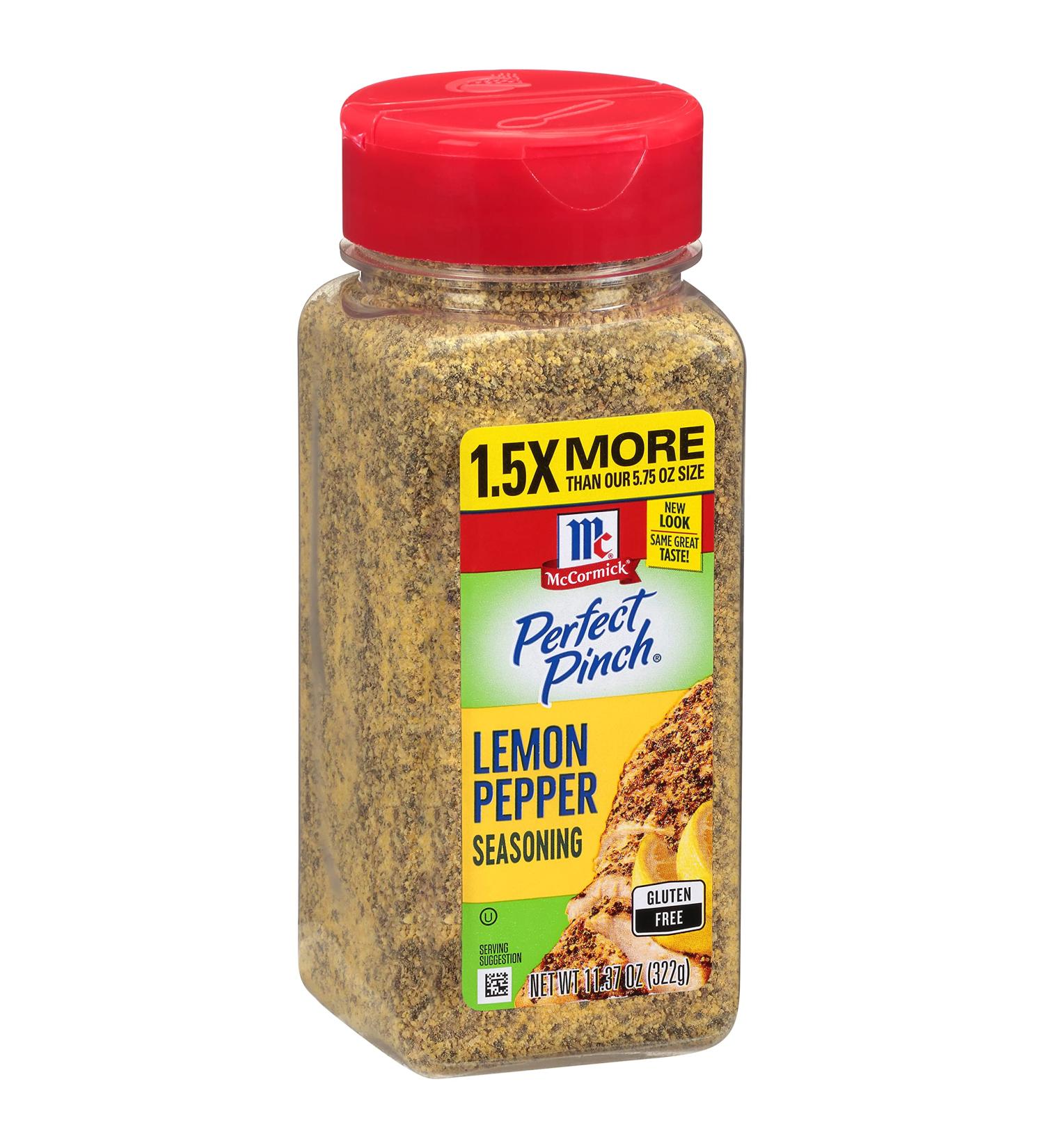 McCormick Perfect Pinch Lemon Pepper Seasoning 11.37 oz - Flavorful Seasoning Blend - Buy Online on GoSupps.com