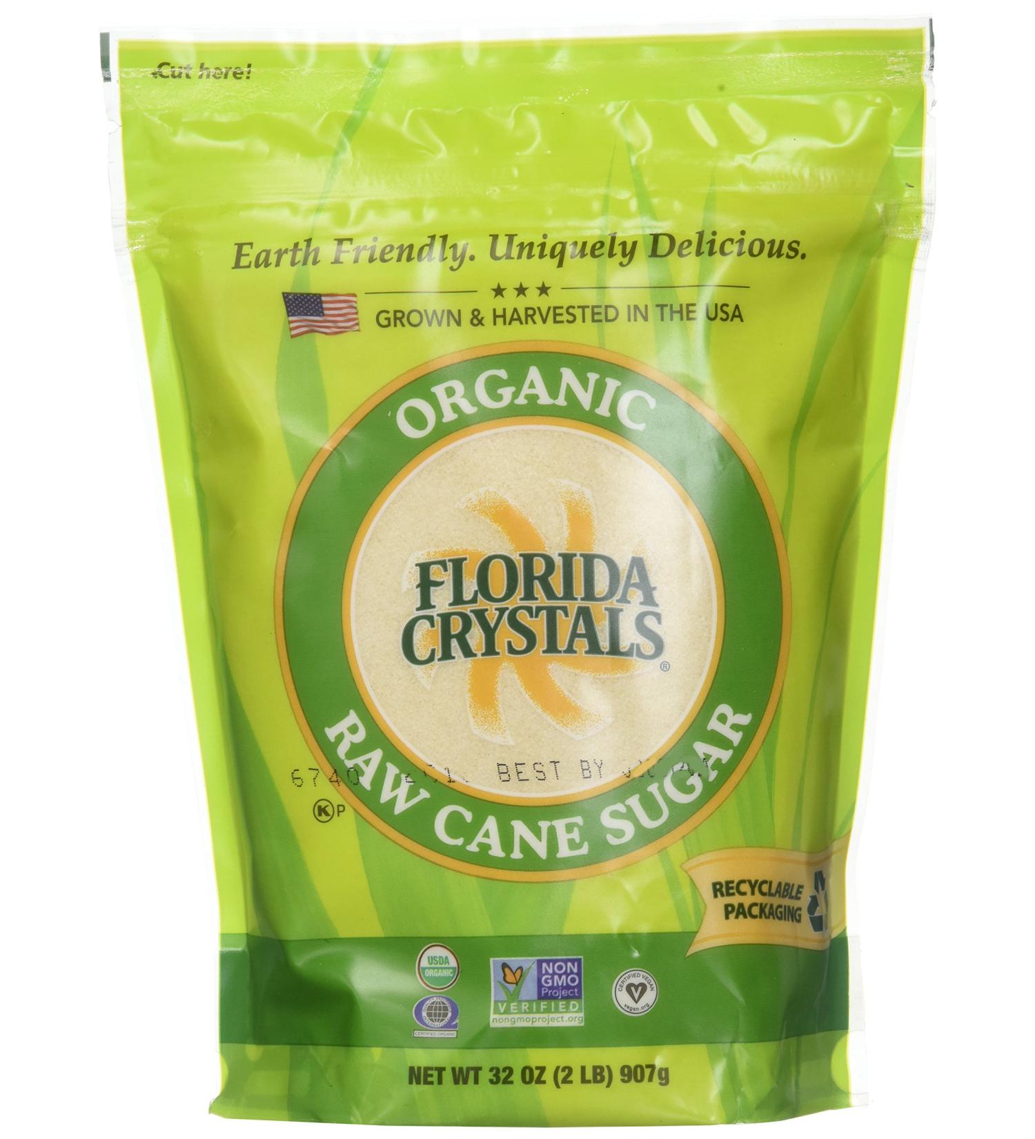 Florida Crystals Organic Sugar Cane - 2 lb | Premium Quality - Buy Online on GoSupps.com