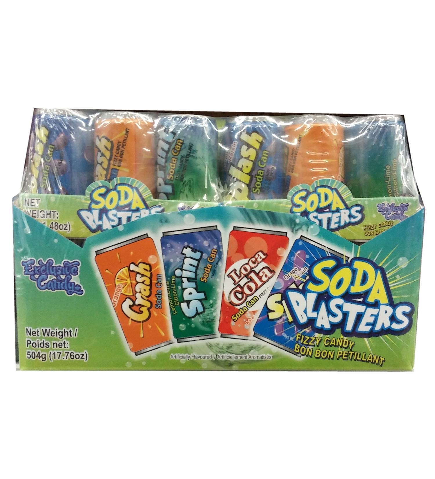 Soda blasters Regular Fizzy Candy 12 x 42 Grams 504 Grams