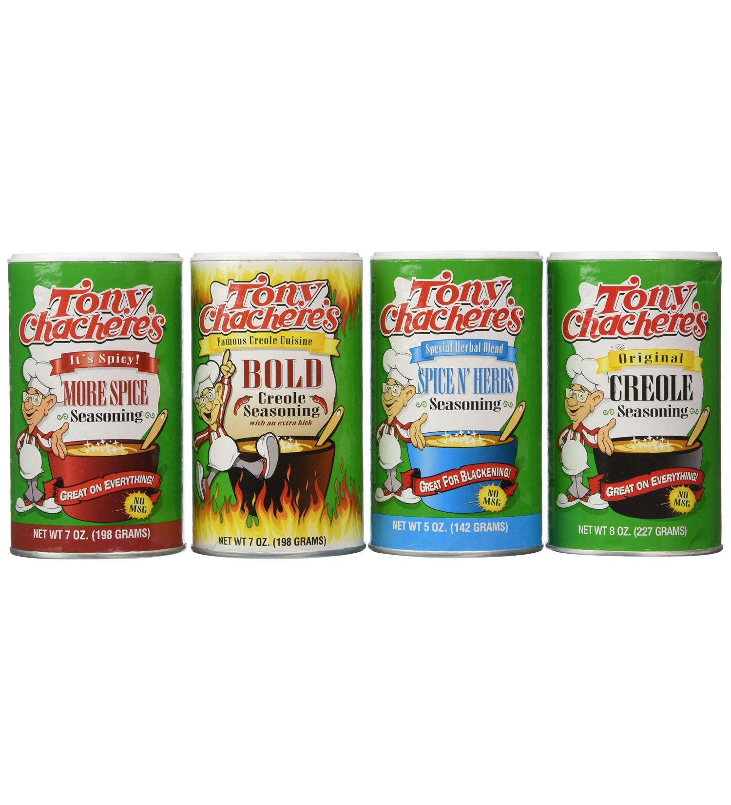 Tony Chachere Seasoning Blends Variety Pack - 4 Piece Assortment - Buy Online on GoSupps.com
