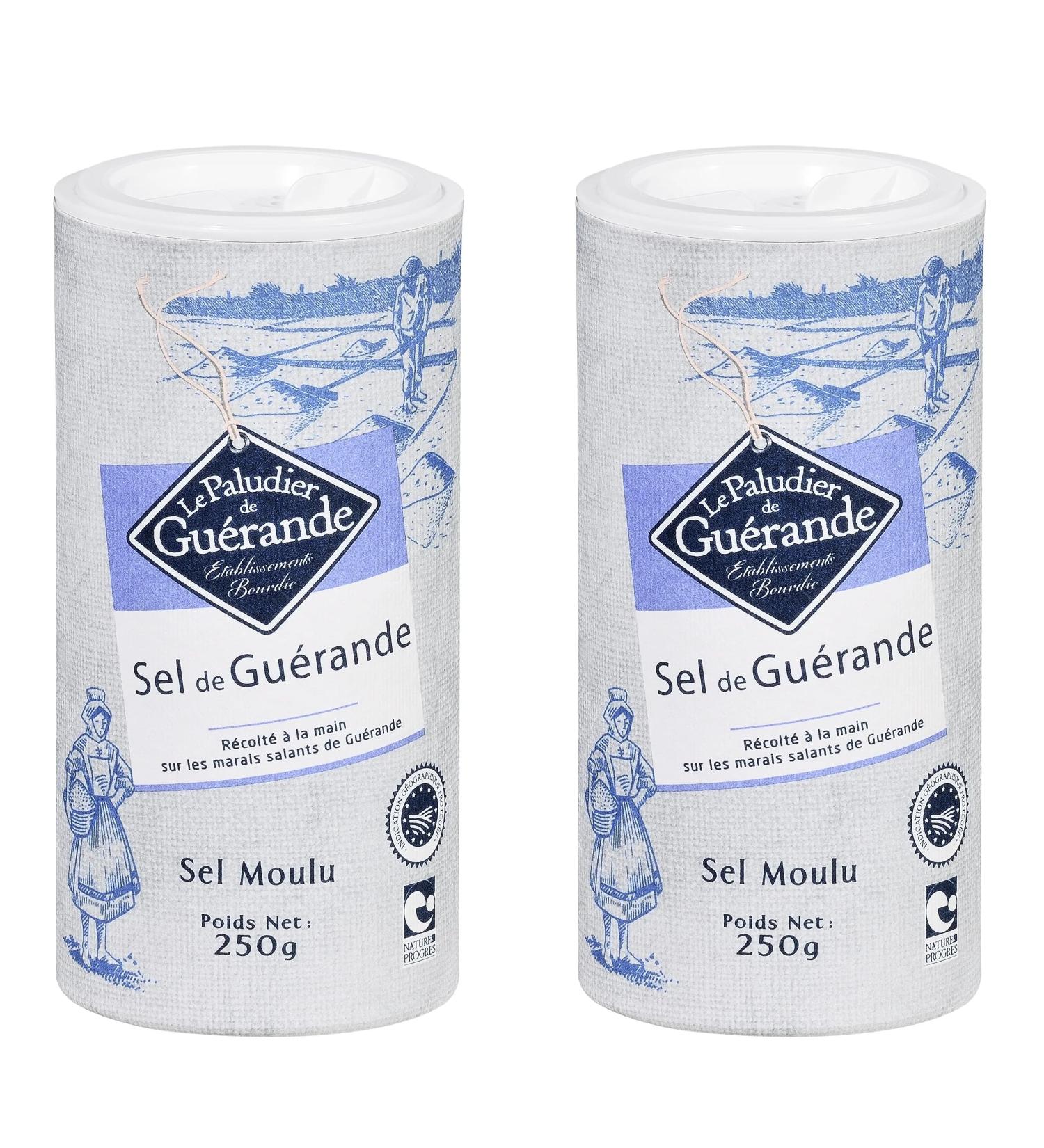 Sel De Guerande Celtic Sea Salt Fine Shaker 250g Pack of 2 - Buy Online on GoSupps.com