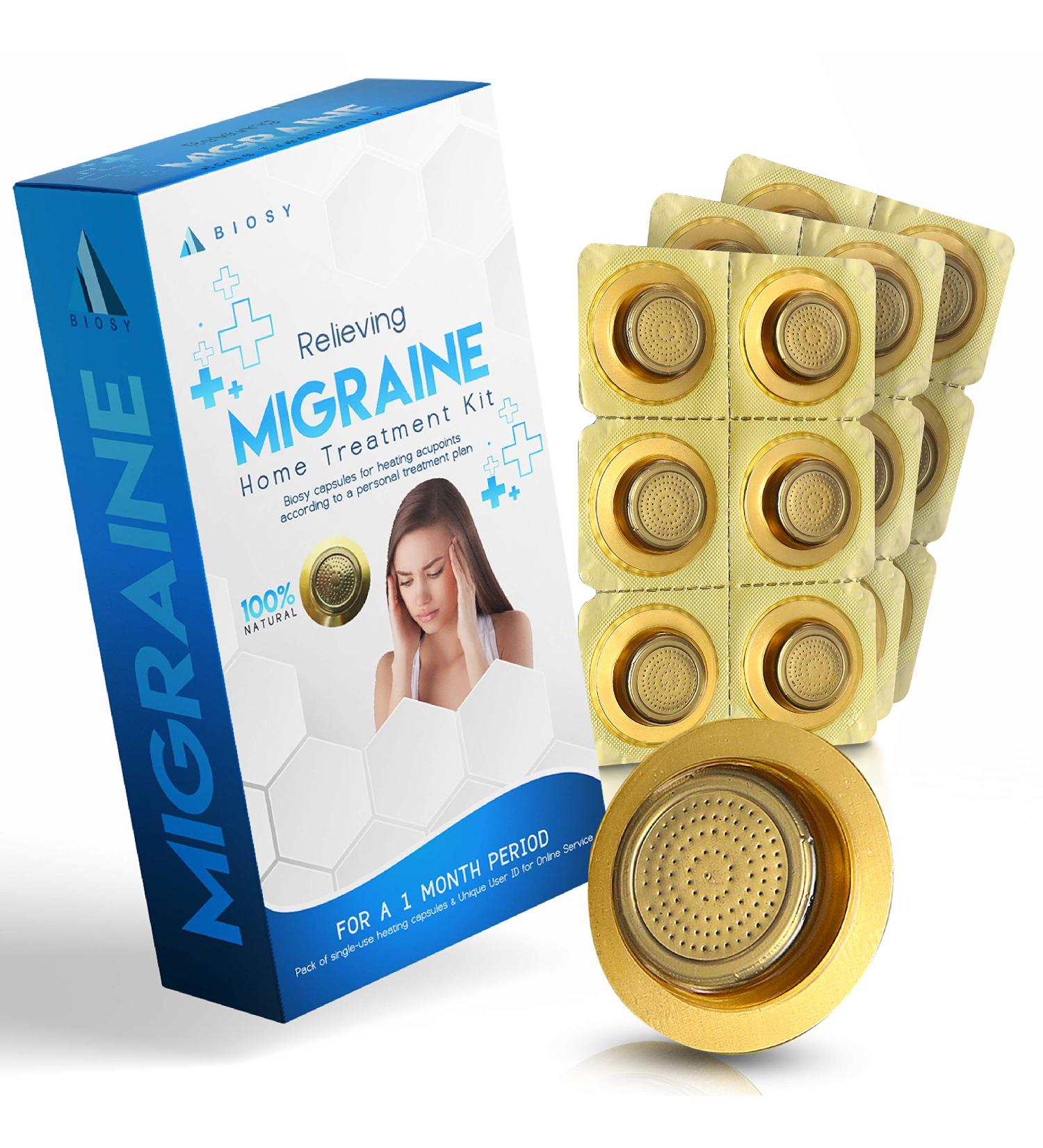 BioSy Migraine - Personalized Heating Headache Relief Device for Natural Migraine Pain Relief - Buy Online on GoSupps.com