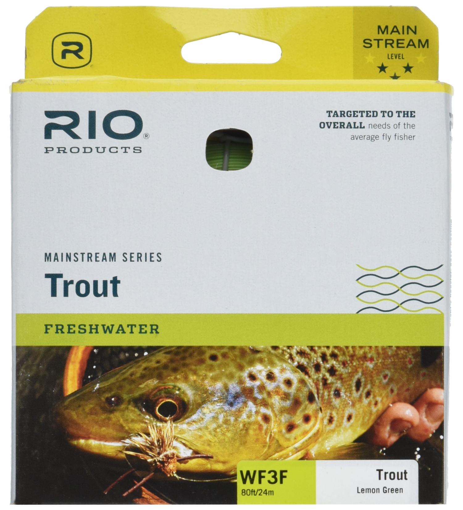 Rio Brands 6-20740 80 ft. Mainstream Floating Fly Line, Lemon Green