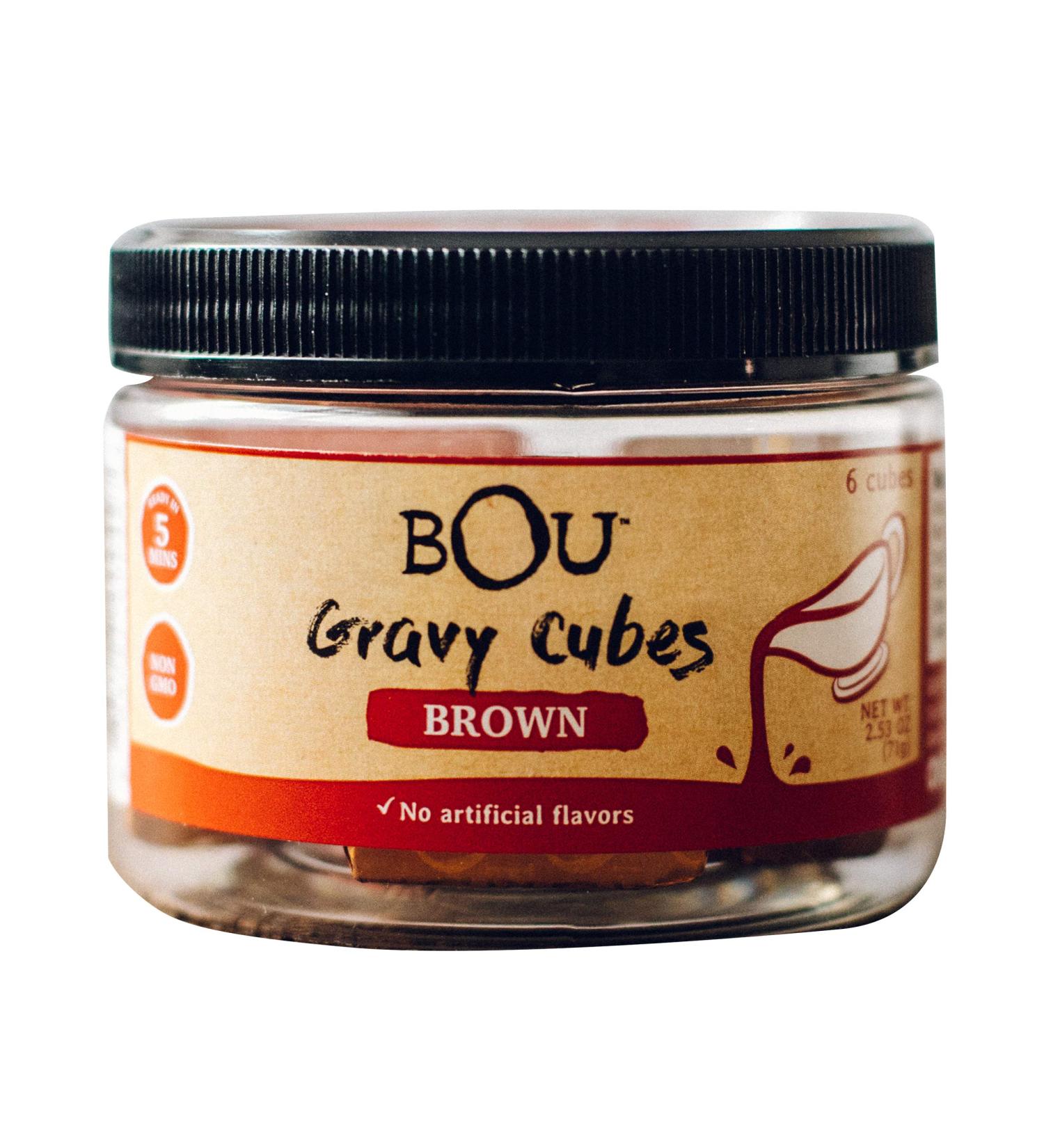 BOU Brown Gravy Cubes 2.53 oz - No Artificial Flavors (Pack of 1) - Buy Online on GoSupps.com