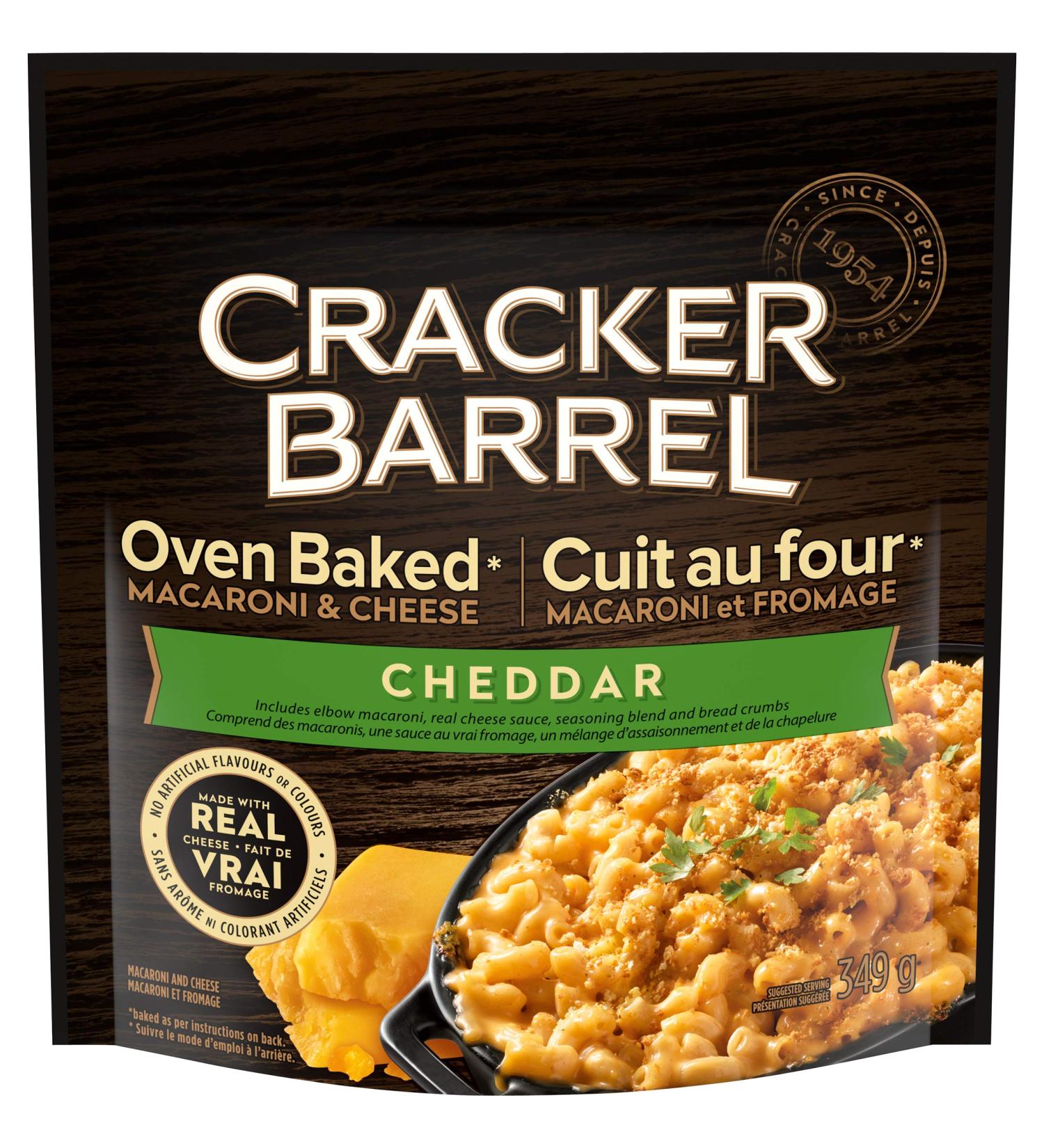 Cracker Barrel Cheddar Macaroni & Cheese 349g (Pack of 5) - Buy Online on GoSupps.com
