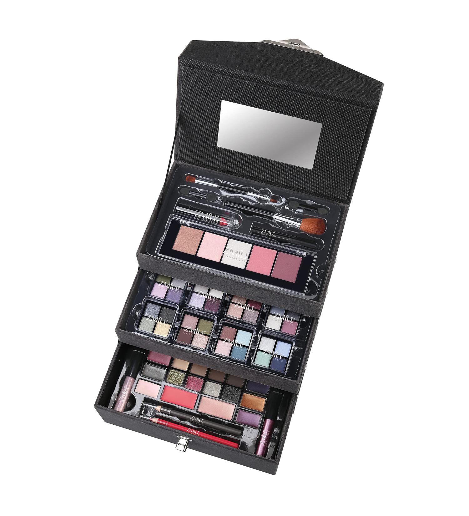 ZMILE Cosmetics 'Beauty Case Velvety' Dark Grey - Limited Edition Make-up Case for International Shipping - Buy Online on GoSupps.com