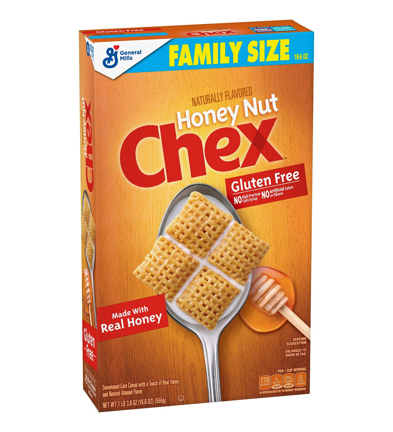 Chex Honey Nut Gluten Free Breakfast Cereal - 19.5 OZ | Healthy & Delicious - Buy Online on GoSupps.com