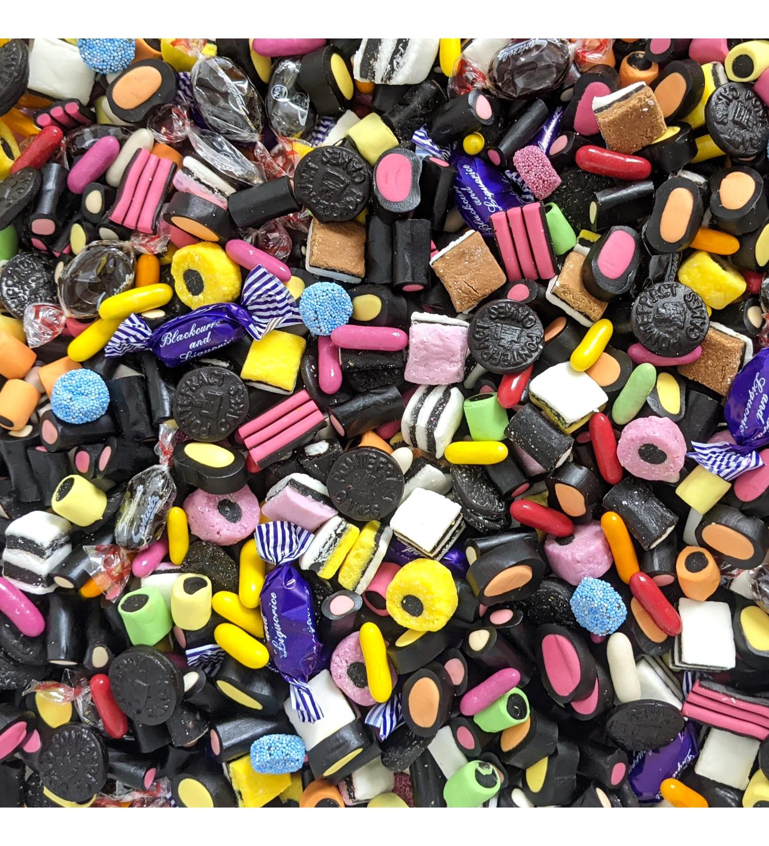 Mixed Liquorice Sweets 750g Calum's Mixes" Includes Liquorice Allsorts Liquorice Comfits Pontefract Cakes and Lots More