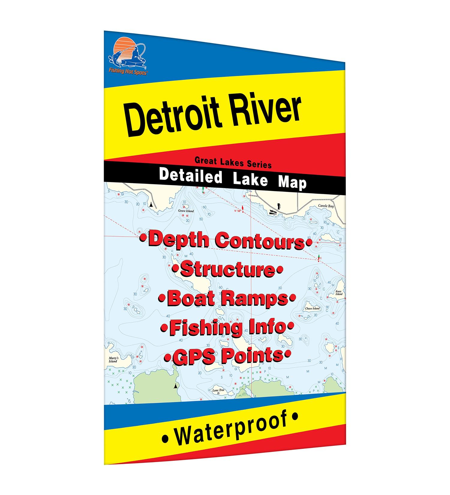 Detroit River Fishing Map