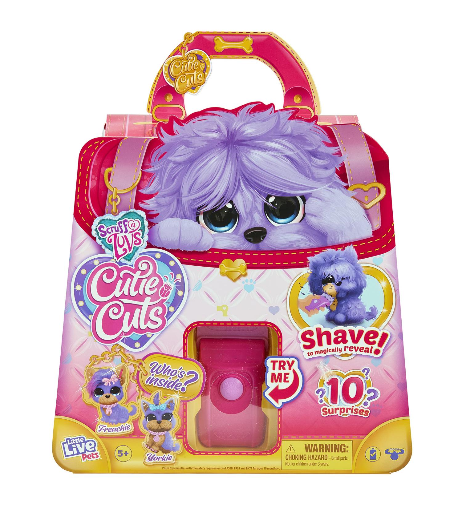 Little Live Pets Scruff-a-Luvs Cutie Cuts Purple Plush - Shave, Reveal & Style - Buy Online on GoSupps.com