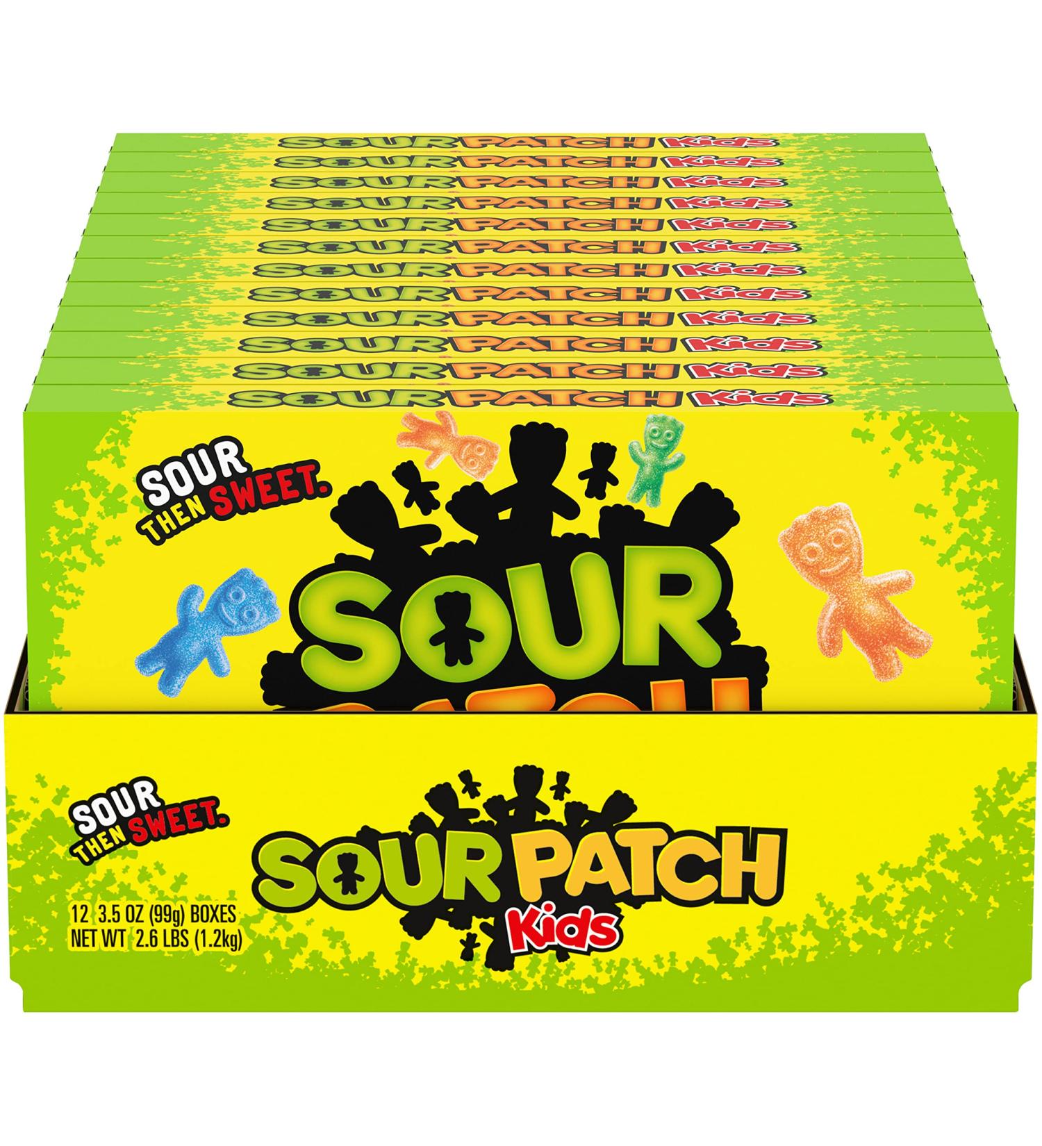 SOUR PATCH KIDS Original Soft & Chewy Candy  Halloween Candy  12 - 3.5 oz Boxes Sour Patch Original - Buy Online on GoSupps.com