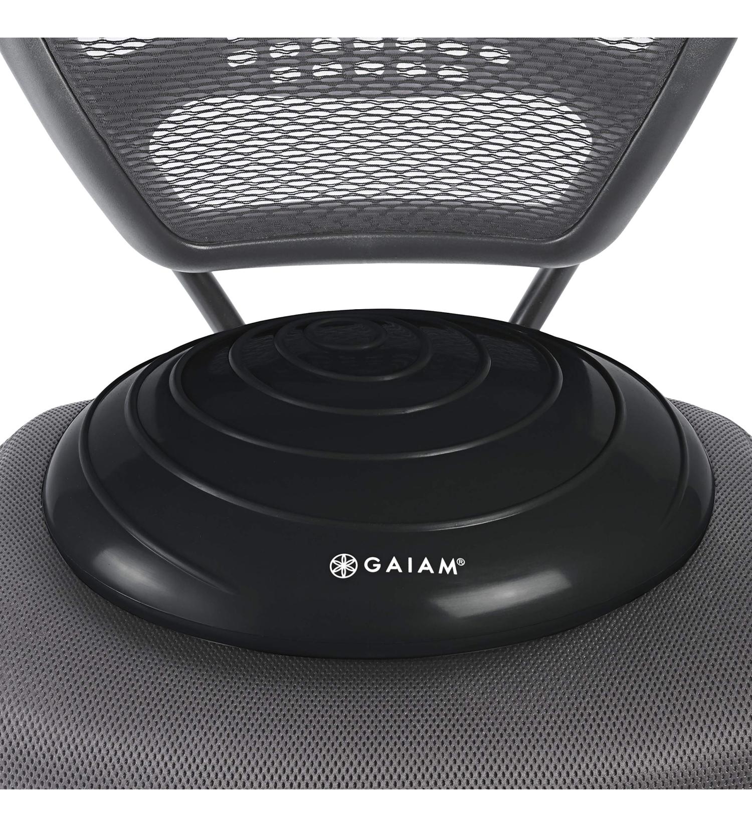 Gaiam Balance Disc Wobble Cushion Stability Core Trainer for Home or Office Desk Chair & Kids Alternative Classroom Sensory Wiggle Seat Black - Buy Online on GoSupps.com