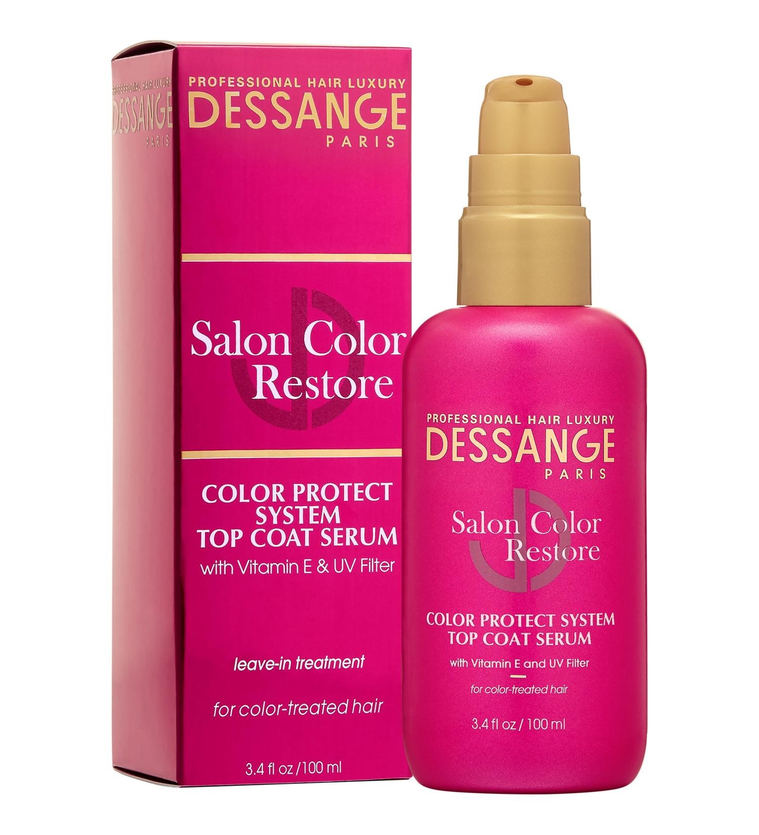 Dessange Salon Color Restore Color Protect System Top Coat Serum 3.4 Fluid Ounce