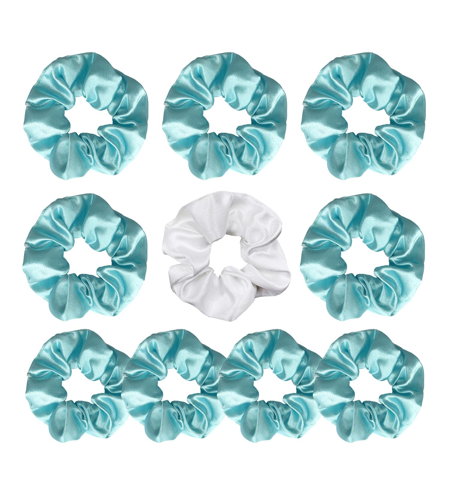 Lady & Home 10-Pack Blue Bridesmaids Scrunchies - Bridesmaid Proposal Gifts for Bachelorette Party and Bridal Shower - Buy Online on GoSupps.com