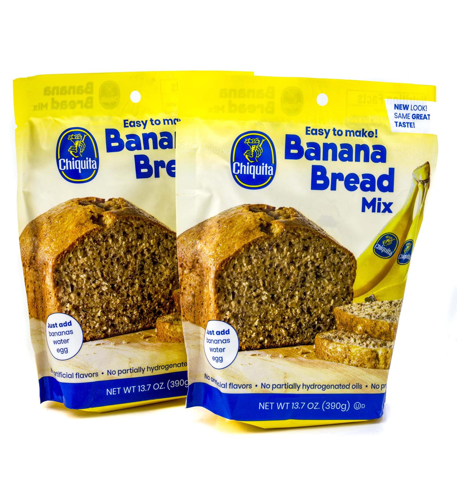 Chiquita Banana Bread Mix by Concord Foods - 2 Boxes (13.7 oz each) | Pack of 2 - Buy Online on GoSupps.com