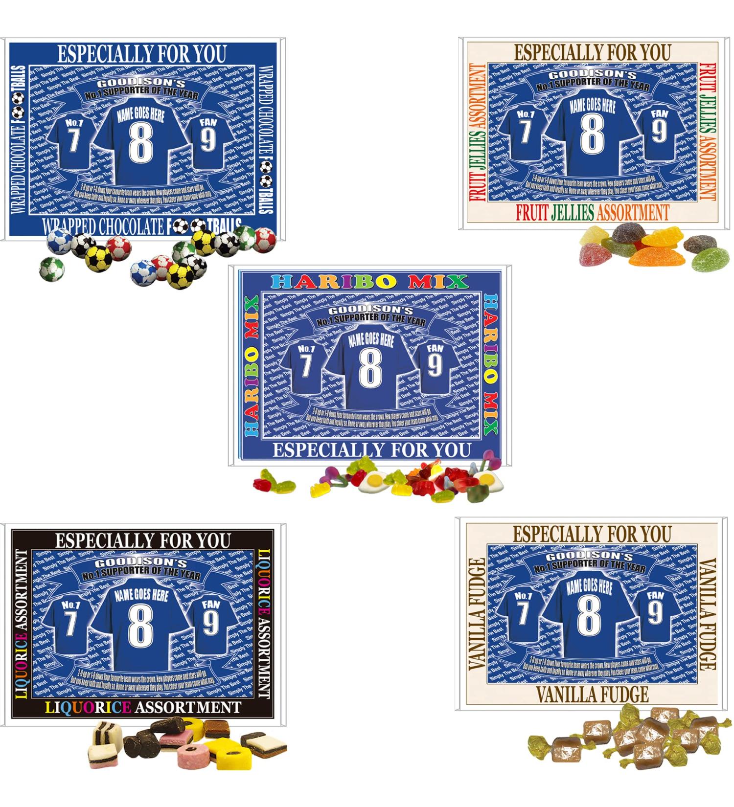 The People's Club Football Shirt Personalised Gift Boxed Sweets - Buy Online on GoSupps.com