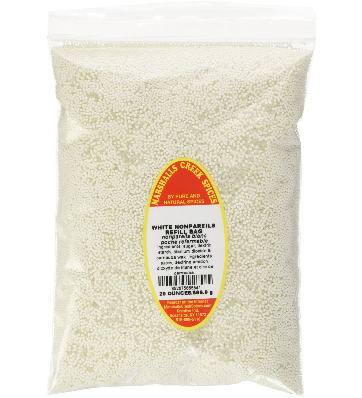Marshalls Creek Spices Refill Pouch Nonpareils Seasoning White XL 20 Ounce - Buy Online on GoSupps.com