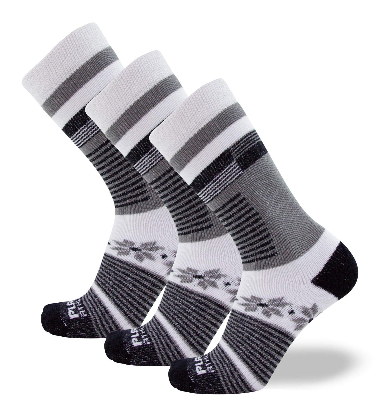 Pure Athlete Kids Wool Ski Socks - 3 Pairs, Black X-Small-Small - Buy Online on GoSupps.com