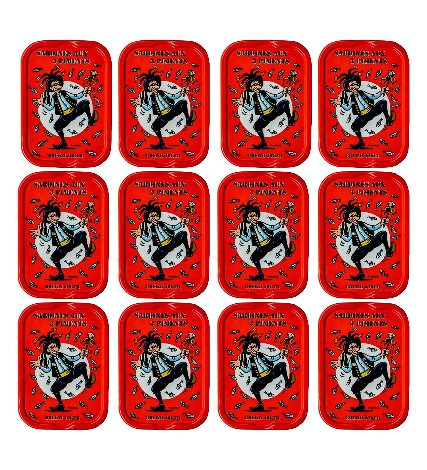 Buy La Quiberonnaise Sardines aux 3 Piments - Spicy Fillets for French & Portuguese Dishes | 12x115g - International Shipping Available - Buy Online on GoSupps.com