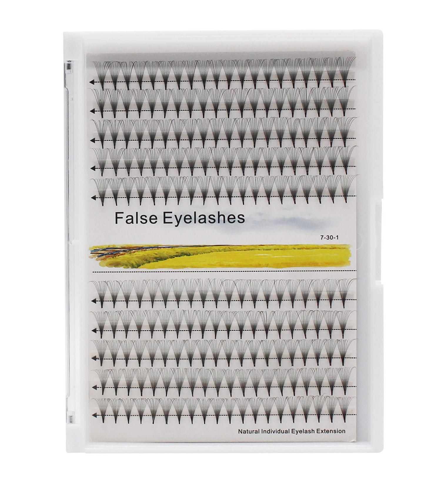 Dedila 10D Natural Long Stem Premade Fans Volume Eye Lashes Extensions - 12mm - Buy Online on GoSupps.com