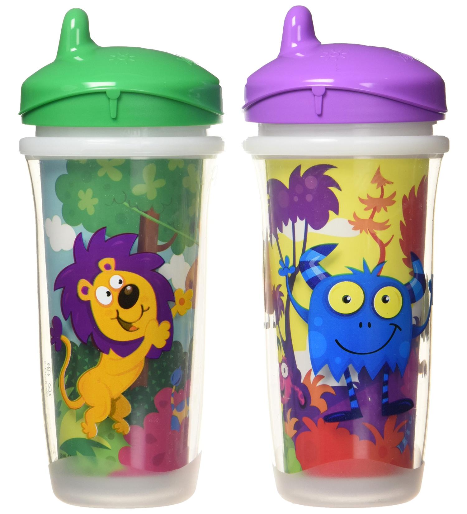 Playtex Sipsters Stage 3 Insulated Spout Sippy Cups - 9 Ounce, 2 Pack (Color May Vary) - Buy Online on GoSupps.com
