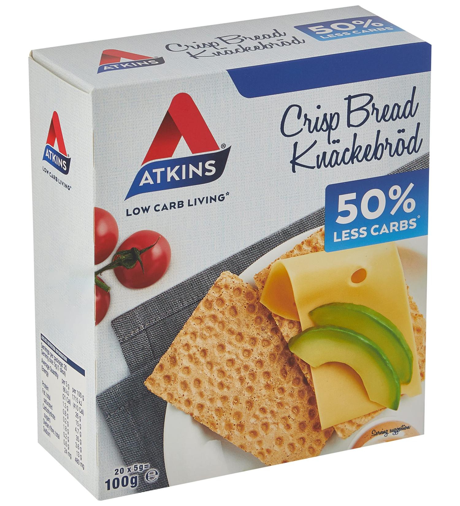 Atkins 100 g Crispbread - by Atkins 6x100g
