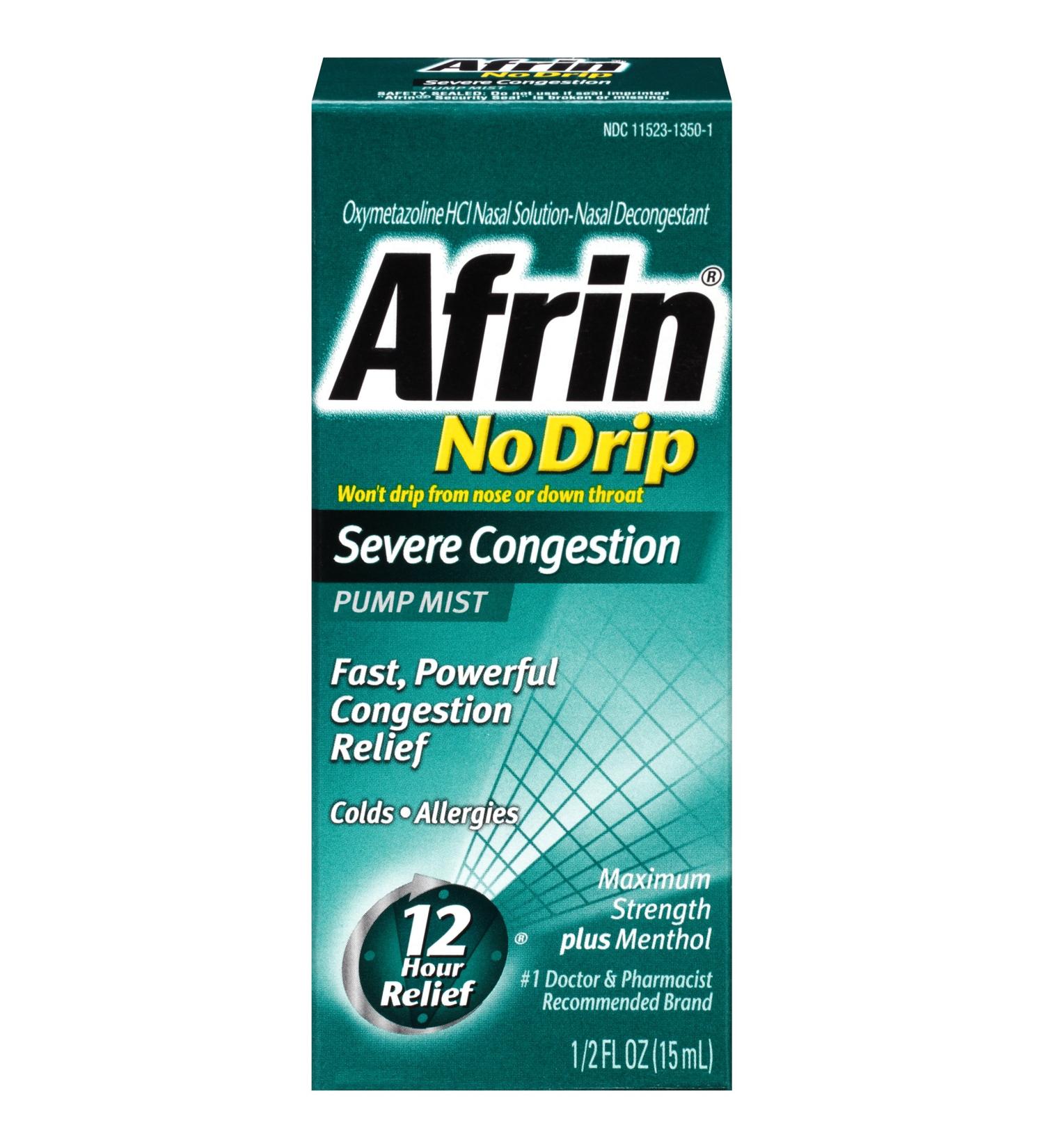 Afrin No Drip Severe Congestion 15ml - Fast Relief for Nasal Congestion - Buy Online on GoSupps.com