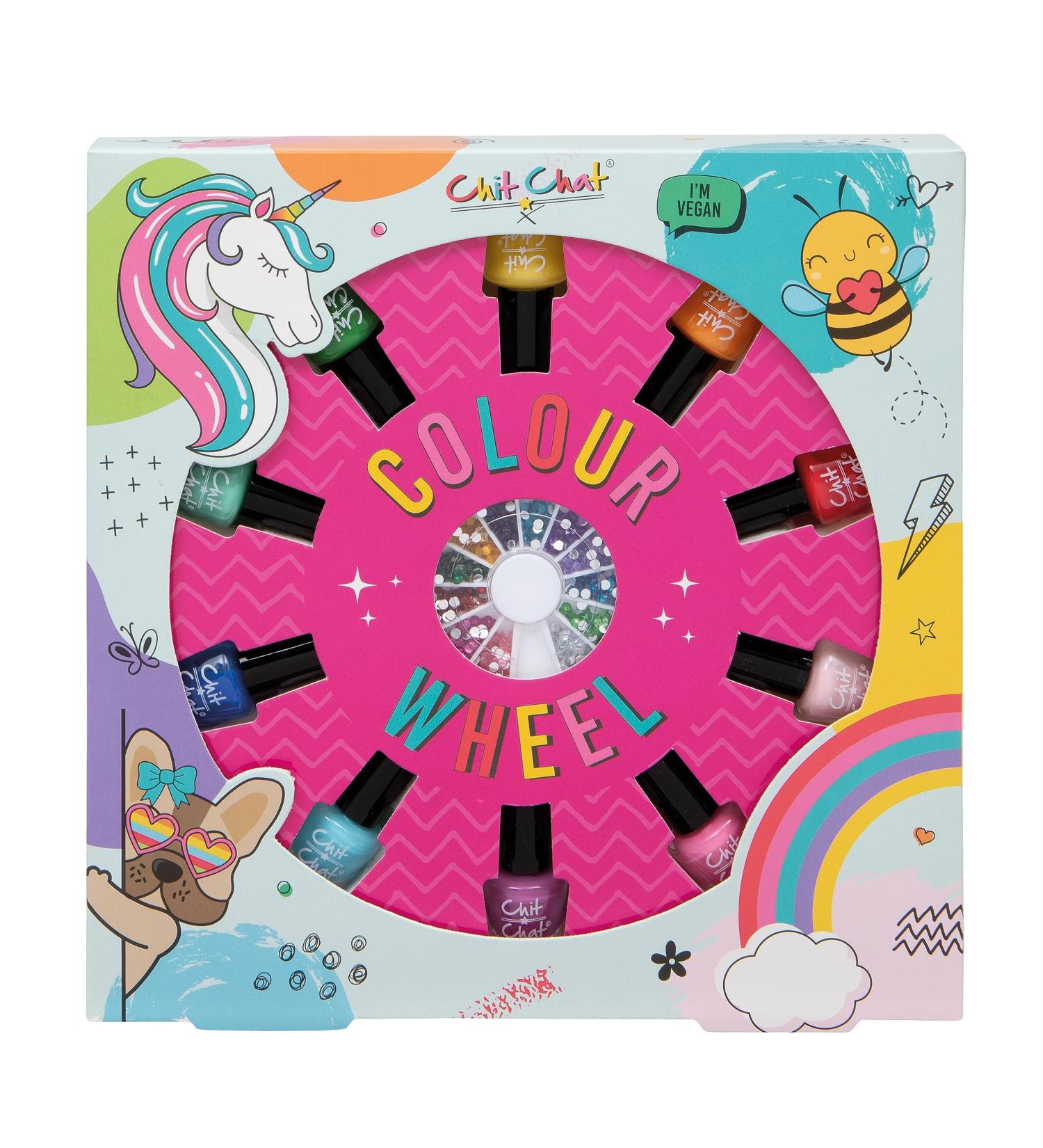 Chit Chat Colour Wheel Girls Nail Polish Art Gift Set with Gems - Buy Online on GoSupps.com