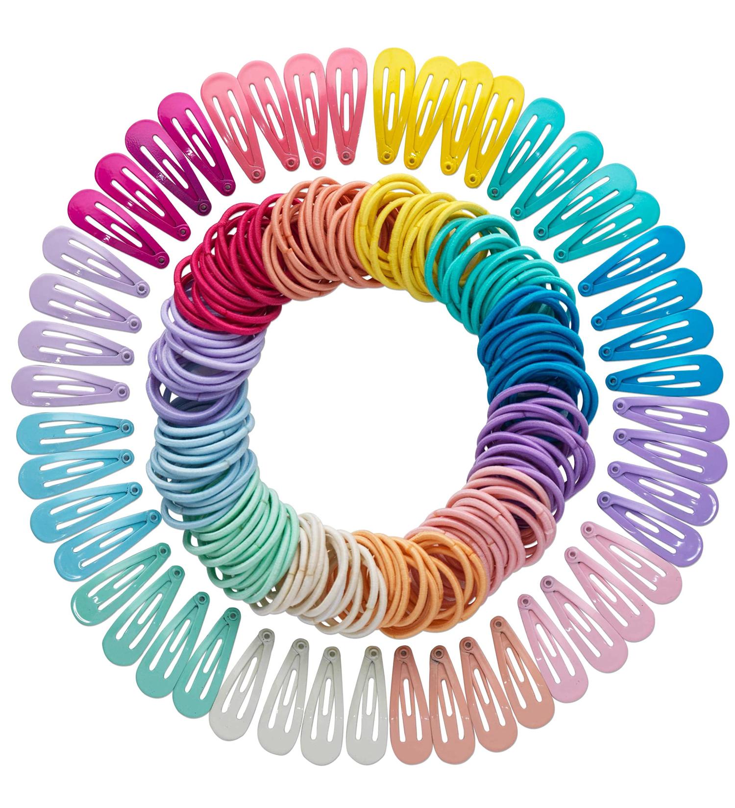 Paper Dragons 200 Hair Clips & Ties | Durable Hair Accessories for Fine & Long Hair | Children's Spectacle Storage Box | Multi-Color Options - Buy Online on GoSupps.com