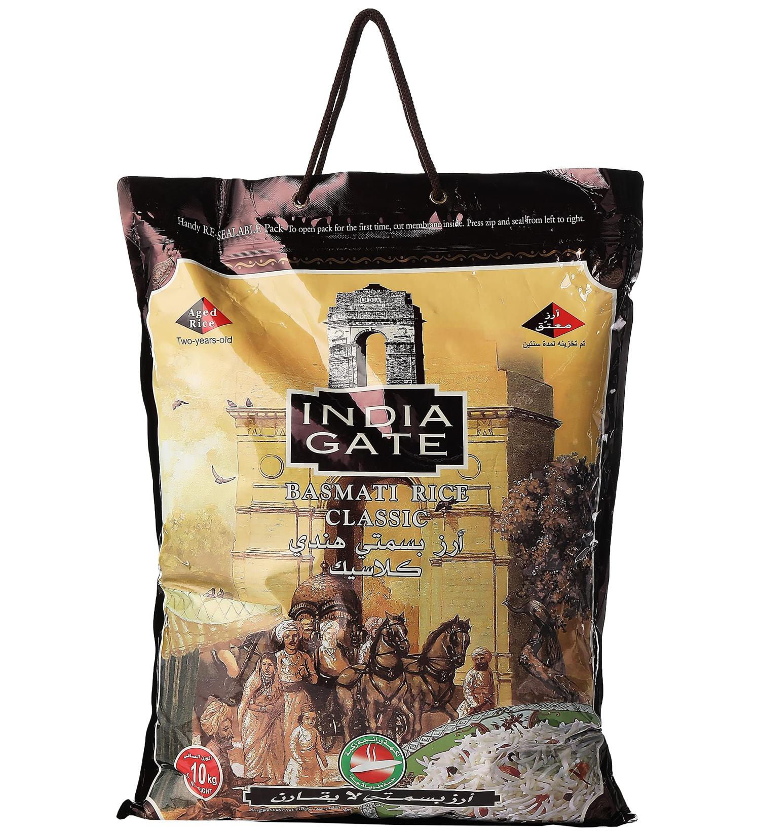  India Gate India Gate Classic rice - 10 kg - Buy Online on GoSupps.com