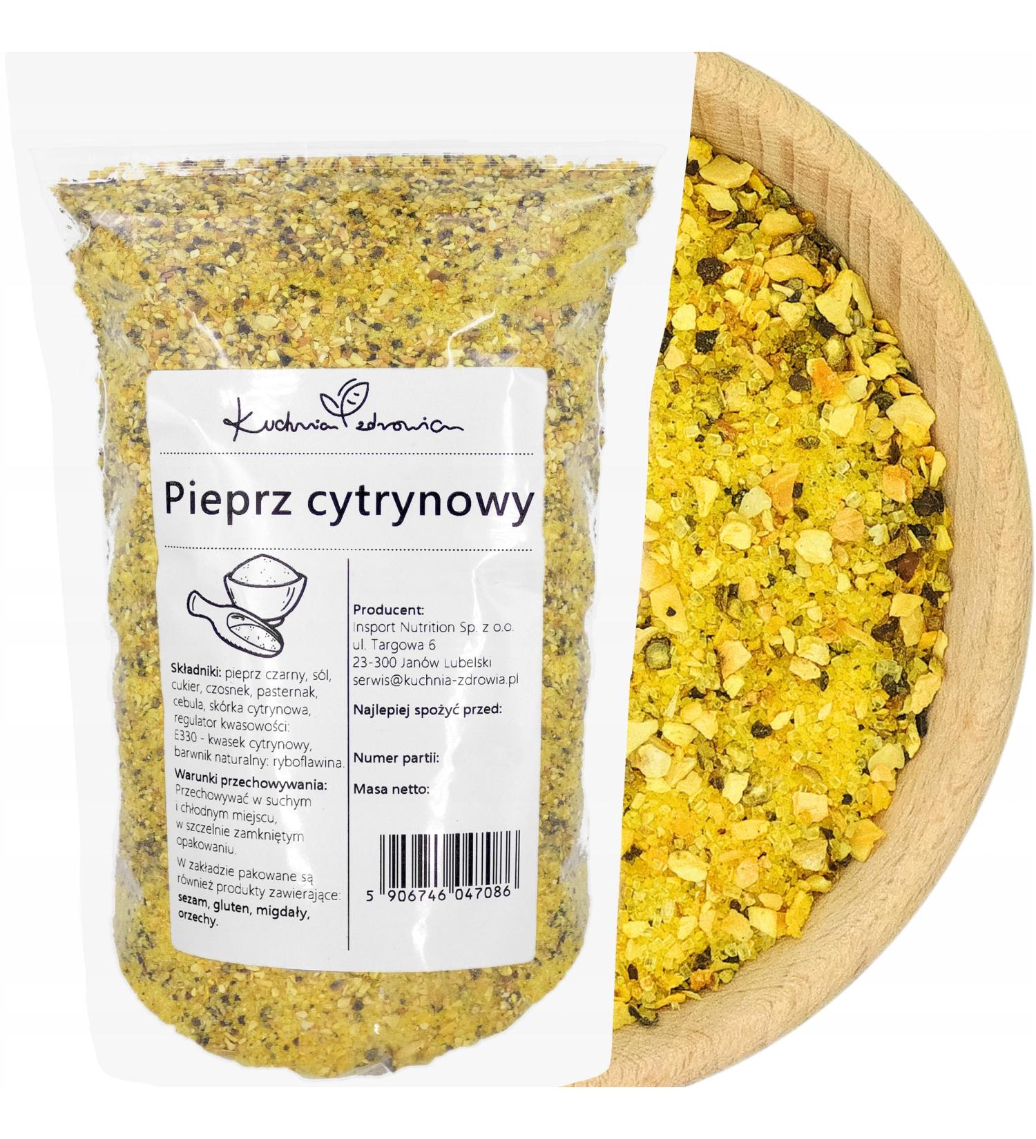 M lange de Poivre Citronn Moulu - Id al pour Poisson L gumes & Marinades Saveur Intense et quilibr e 200 Grammes | KUCHNIA ZDROWIA 200 g (Lot de 1) - Buy Online on GoSupps.com