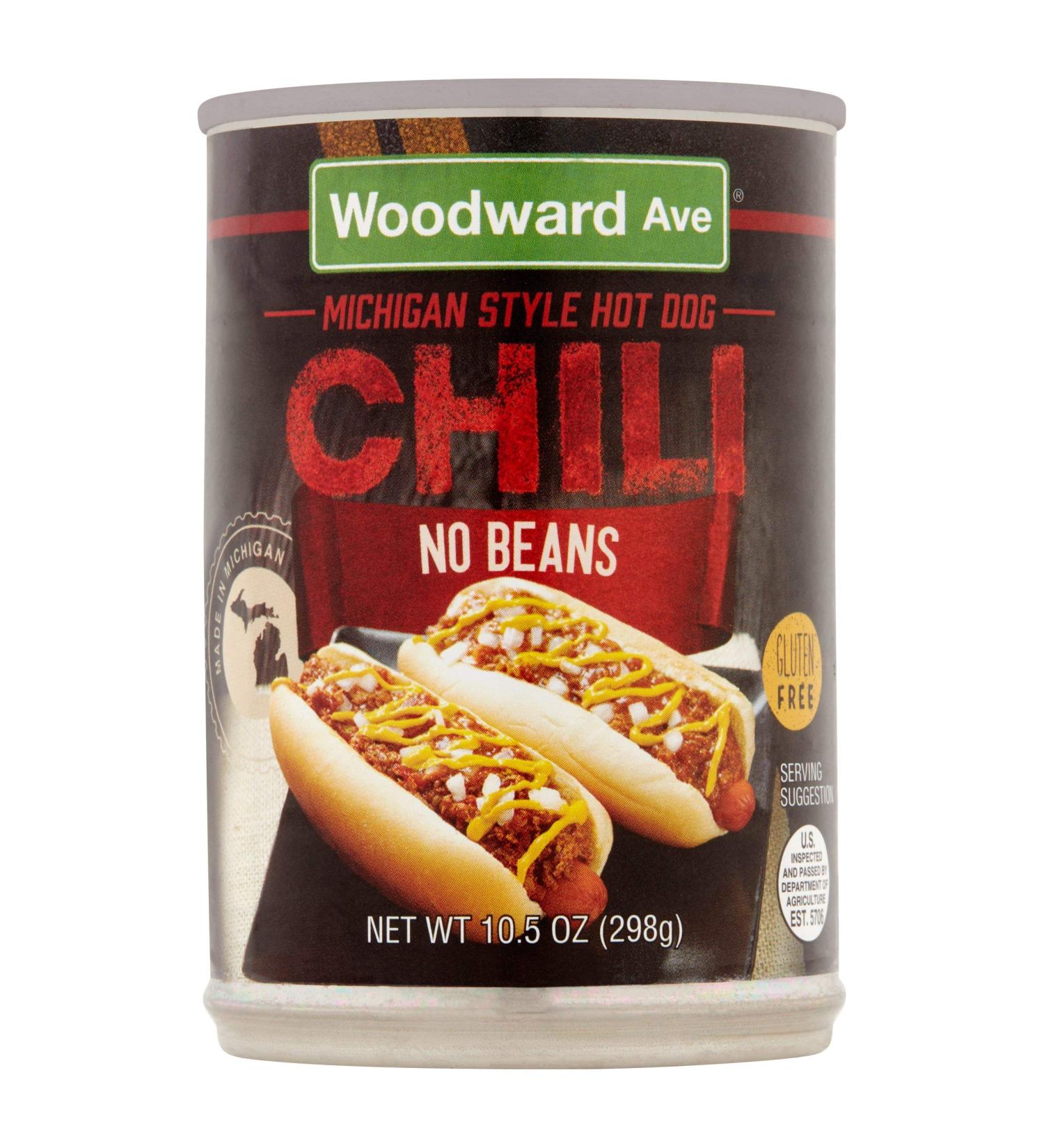 Woodward Ave Michigan Hot Dog Chili No Beans 10.5 oz (Pack of 3) - Buy Online on GoSupps.com