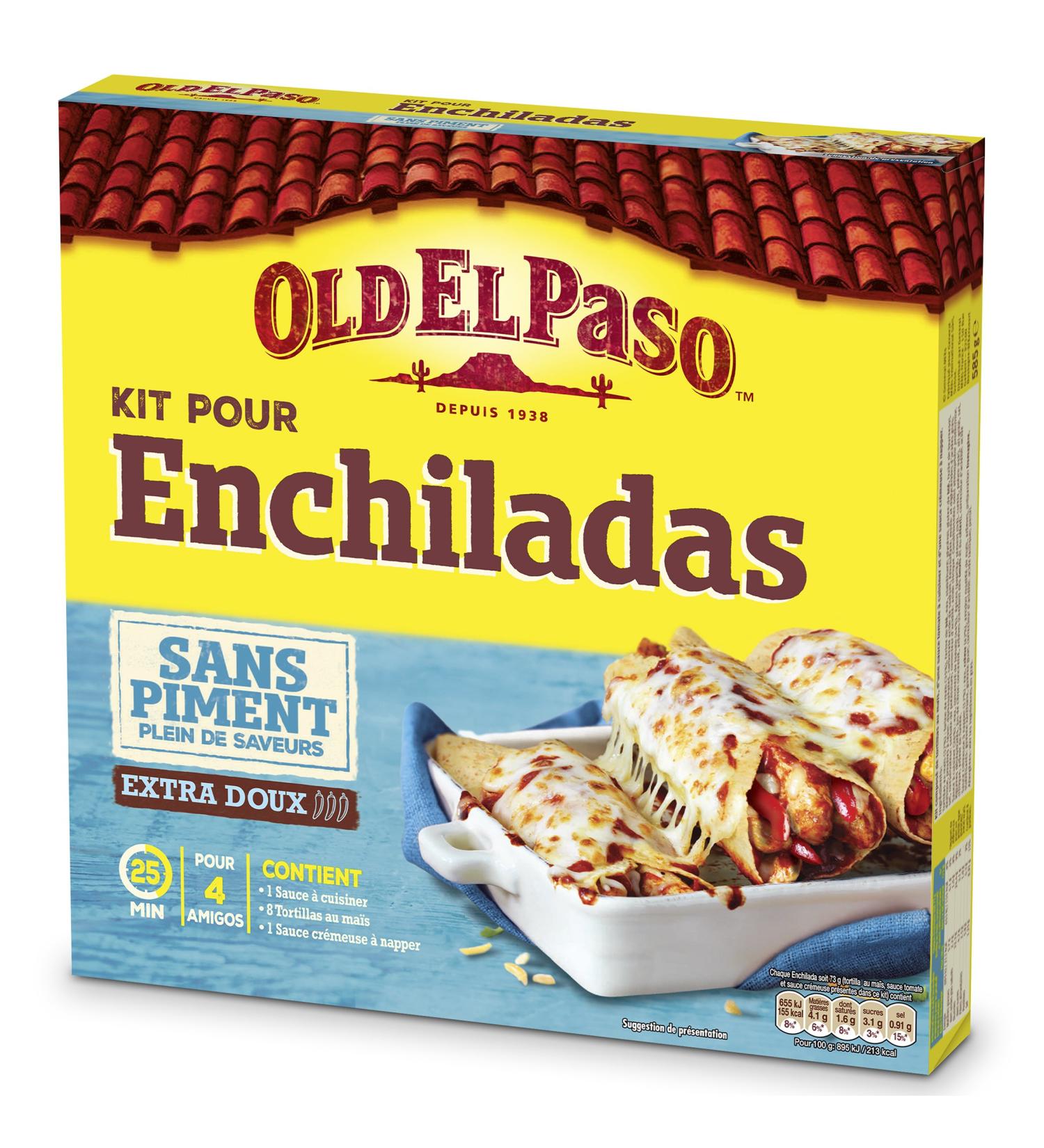Old El Paso - Kit for Enchilada without Chilli 585g - Pack of 2 - Buy Online on GoSupps.com