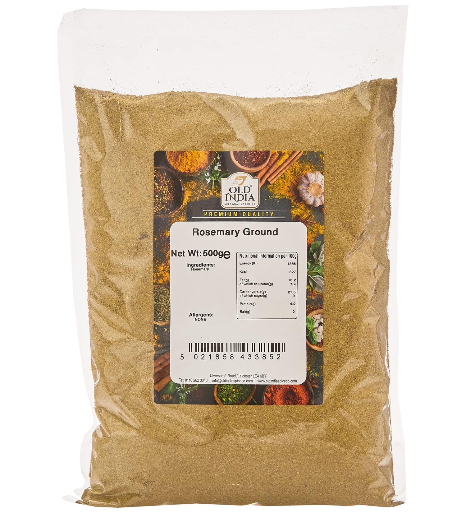 Old India Rosemary Ground 500g - Premium Quality Aromatic Herb for Culinary Delights - Buy Online on GoSupps.com