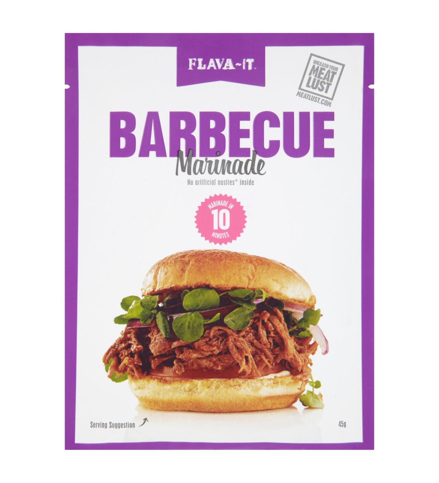  Flava it Flava-It 45g BBQ Marinade Seasoning - Buy Online on GoSupps.com