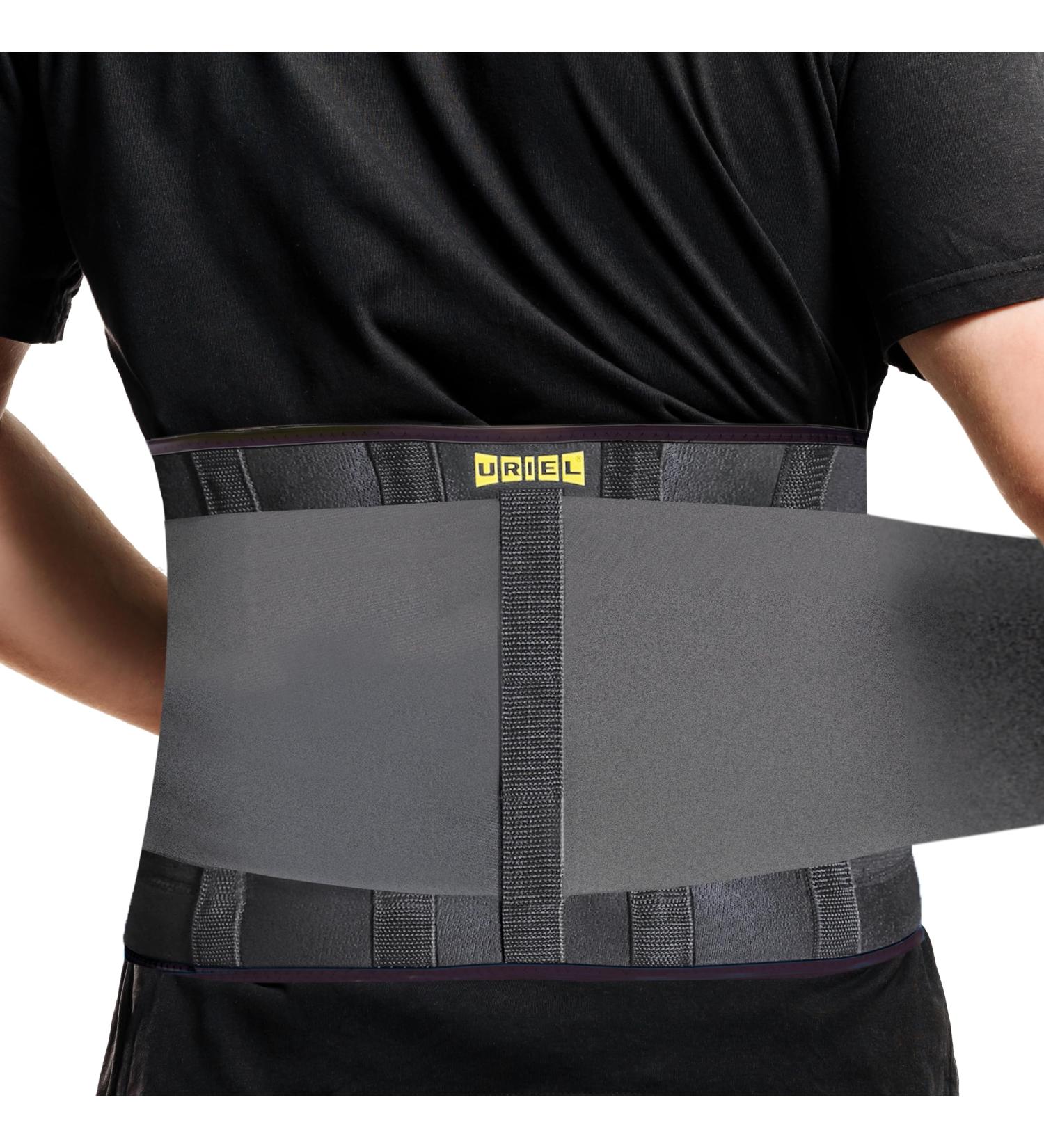 URIEL Back Brace for Lower Back Pain - Compression Support for Men & Women | Sciatica Relief & Workout Lumbar Belt - Buy Online on GoSupps.com