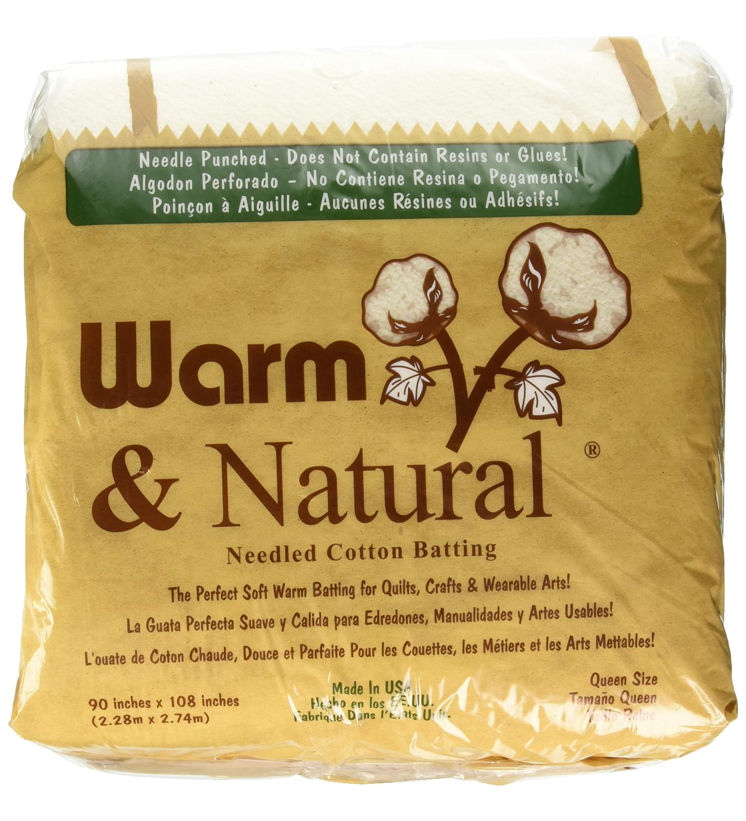 Warm & Natural Cotton Batting Queen Size 90 X 108 - 2341 - Buy Online on GoSupps.com